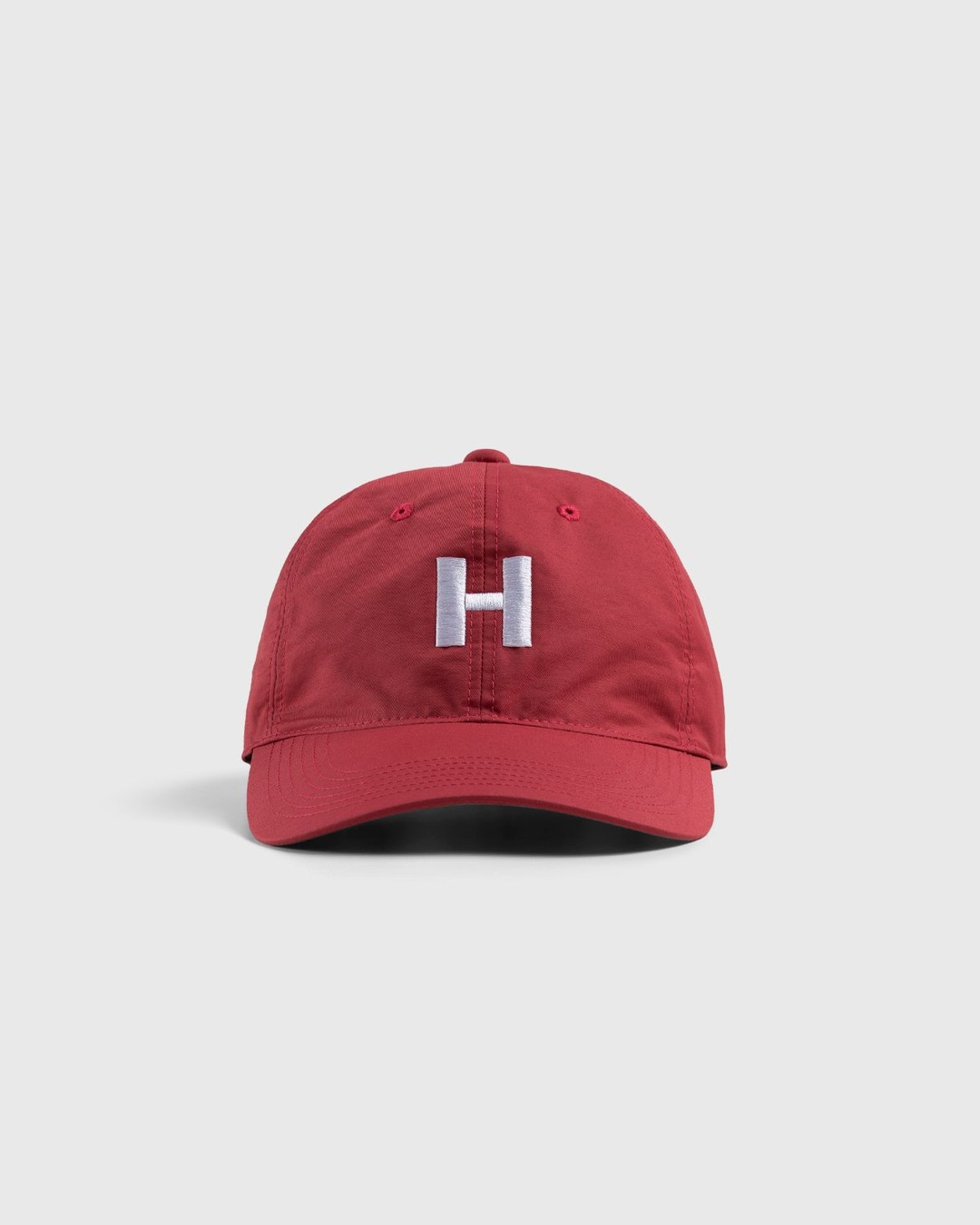 Highsnobiety – Cotton Nylon "H" Logo Cap Red - Hats - Pink - Image 2