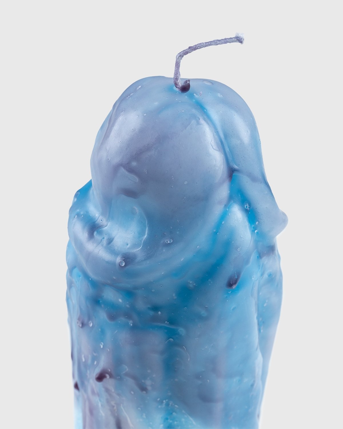 Laura Welker – Hand Carved Wax Candle Blue - Candles - Blue - Image 3