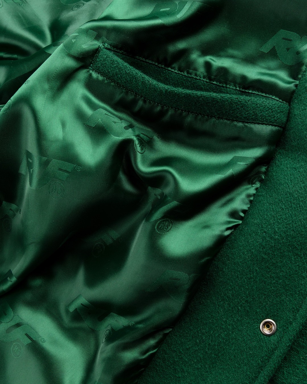 RUF x Highsnobiety – Varsity Jacket Green - Bomber Jackets - Green - Image 8