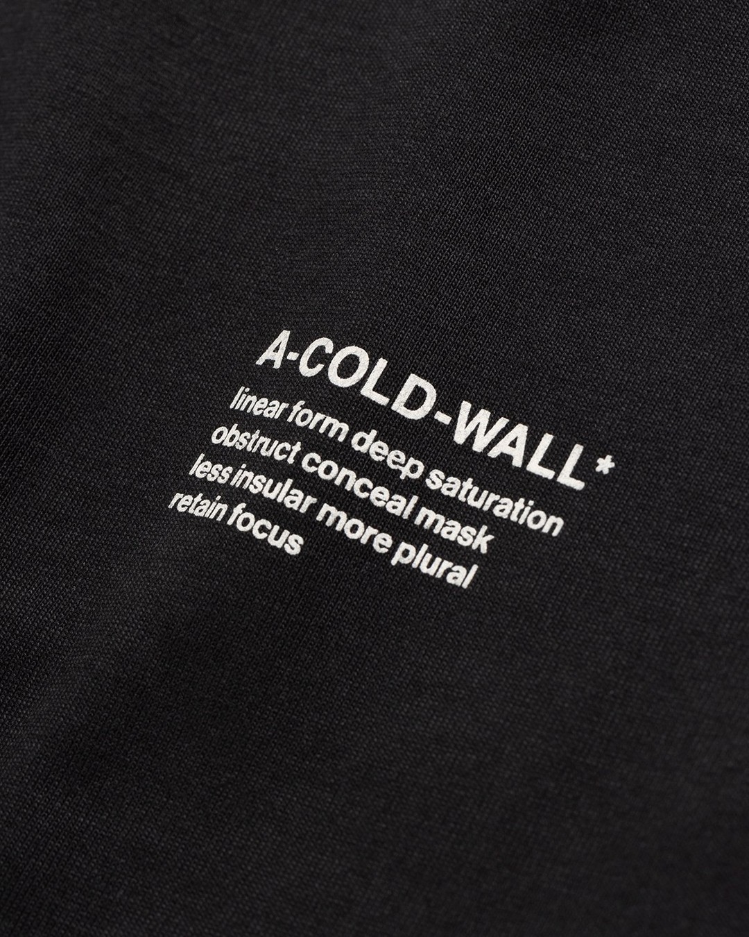 A-Cold-Wall* – Prose T-Shirt Black - T-Shirts - Black - Image 6