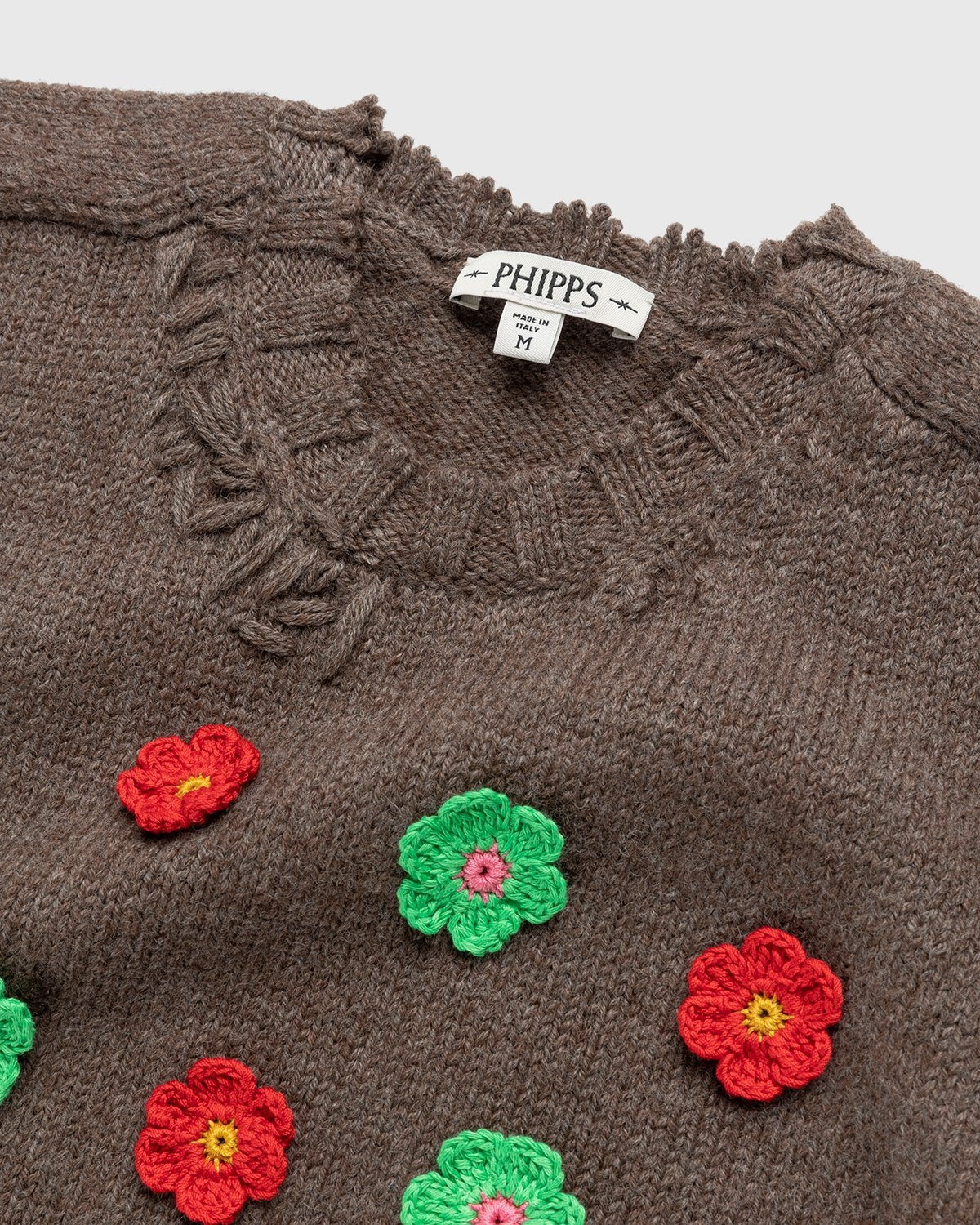 Phipps – Flower Knit Brown - Crewnecks - Brown - Image 5