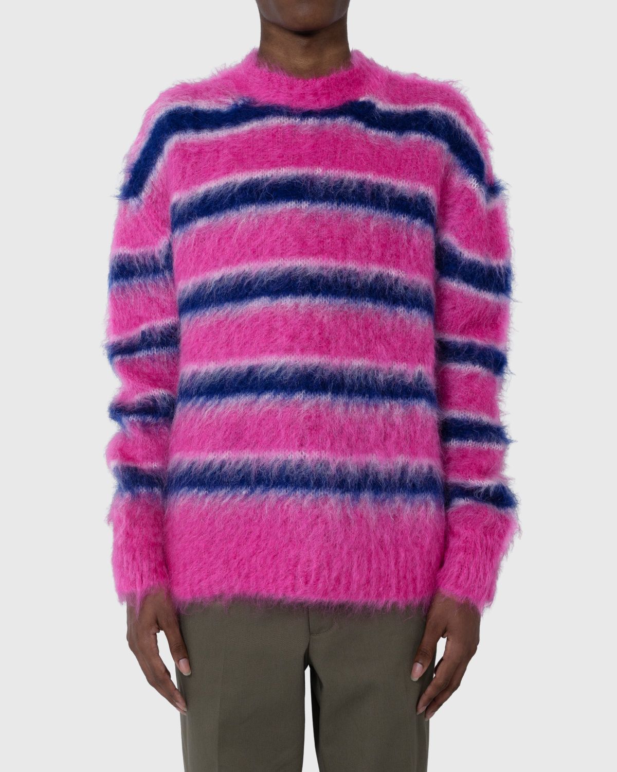 Marni – Striped Mohair Sweater Multi - Knitwear - Multi - Image 2