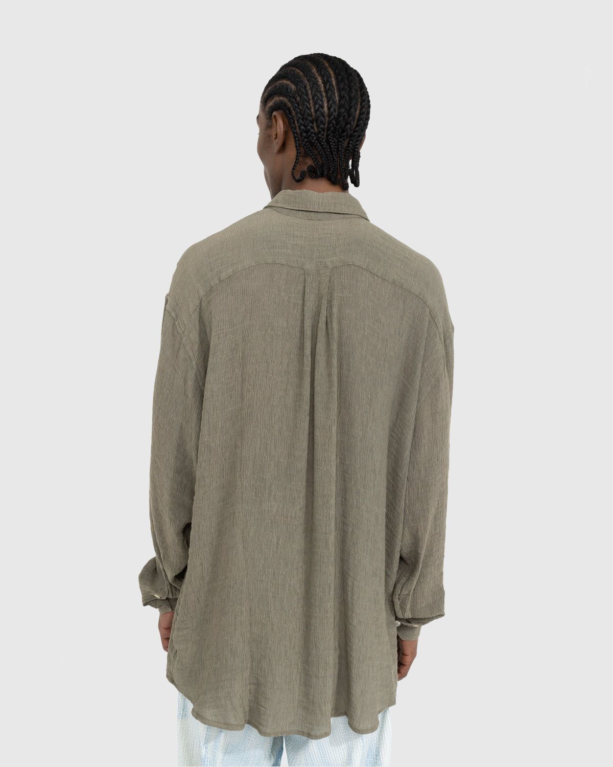 Our Legacy – Initial Shirt Muck Ruffle Viscose - Shirts - Brown - Image 3