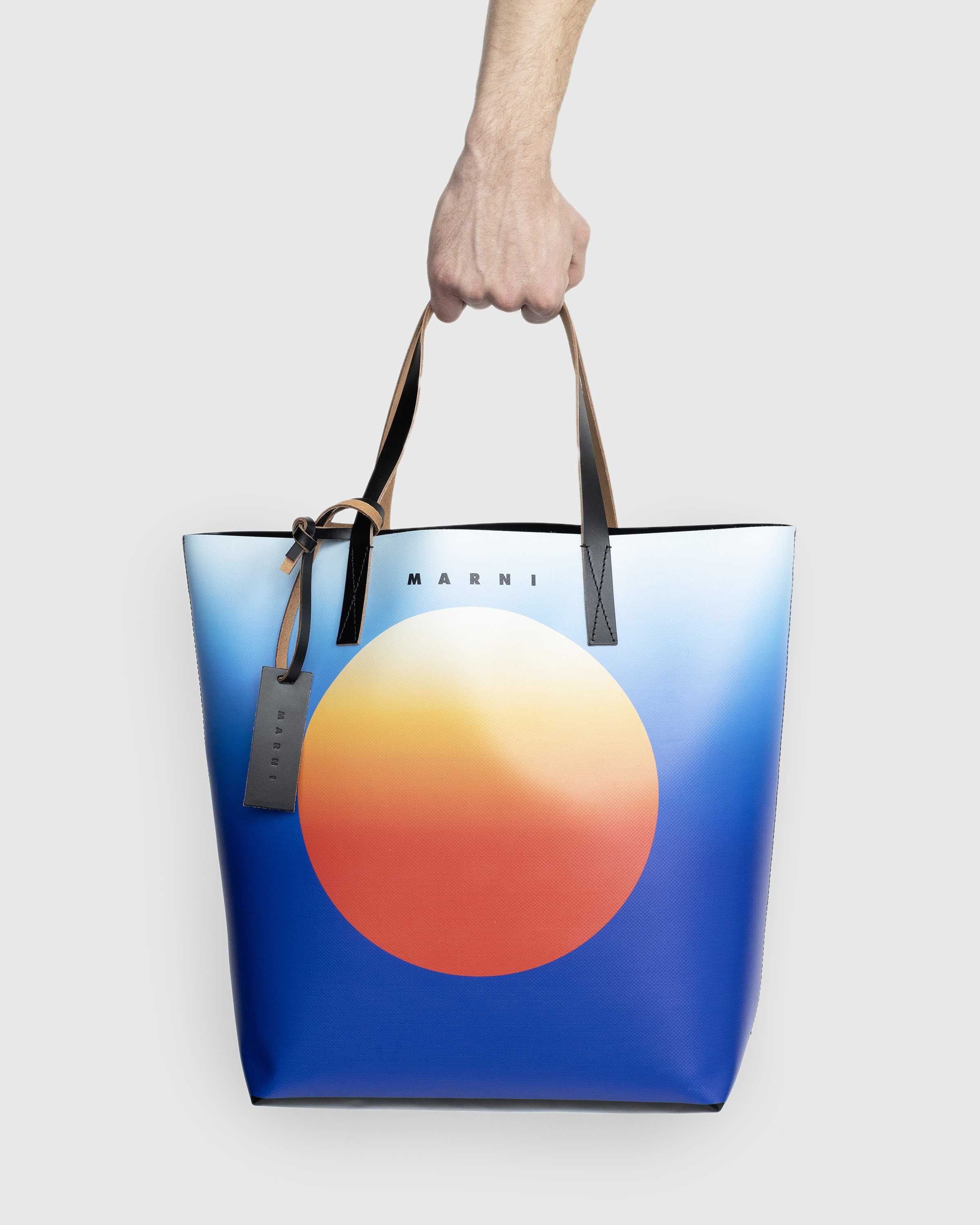 Marni Sunshine Print Tribeca Shopping Bag Blue Highsnobiety Shop