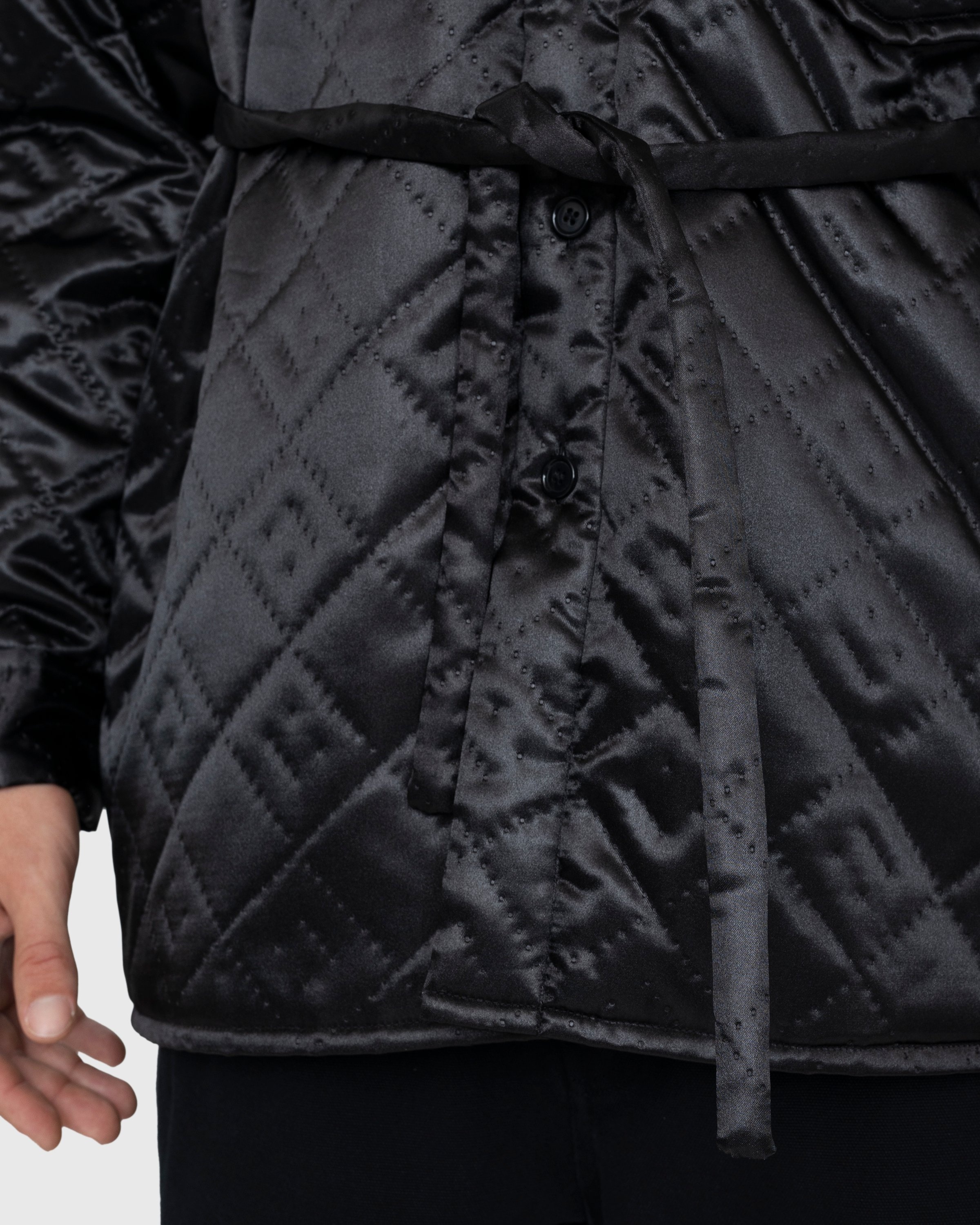 Acne Studios – Quilted Satin Jacket Black - Outerwear - Black - Image 6