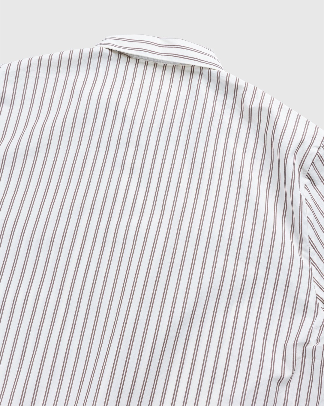 Tekla – Cotton Poplin Pyjamas Shirt Hopper Stripes - Loungewear - Beige - Image 6