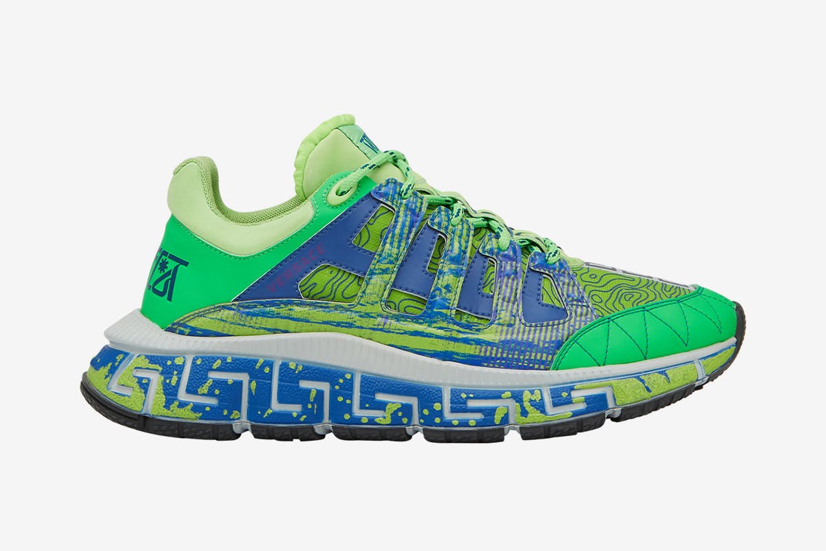 lime green versace shoes