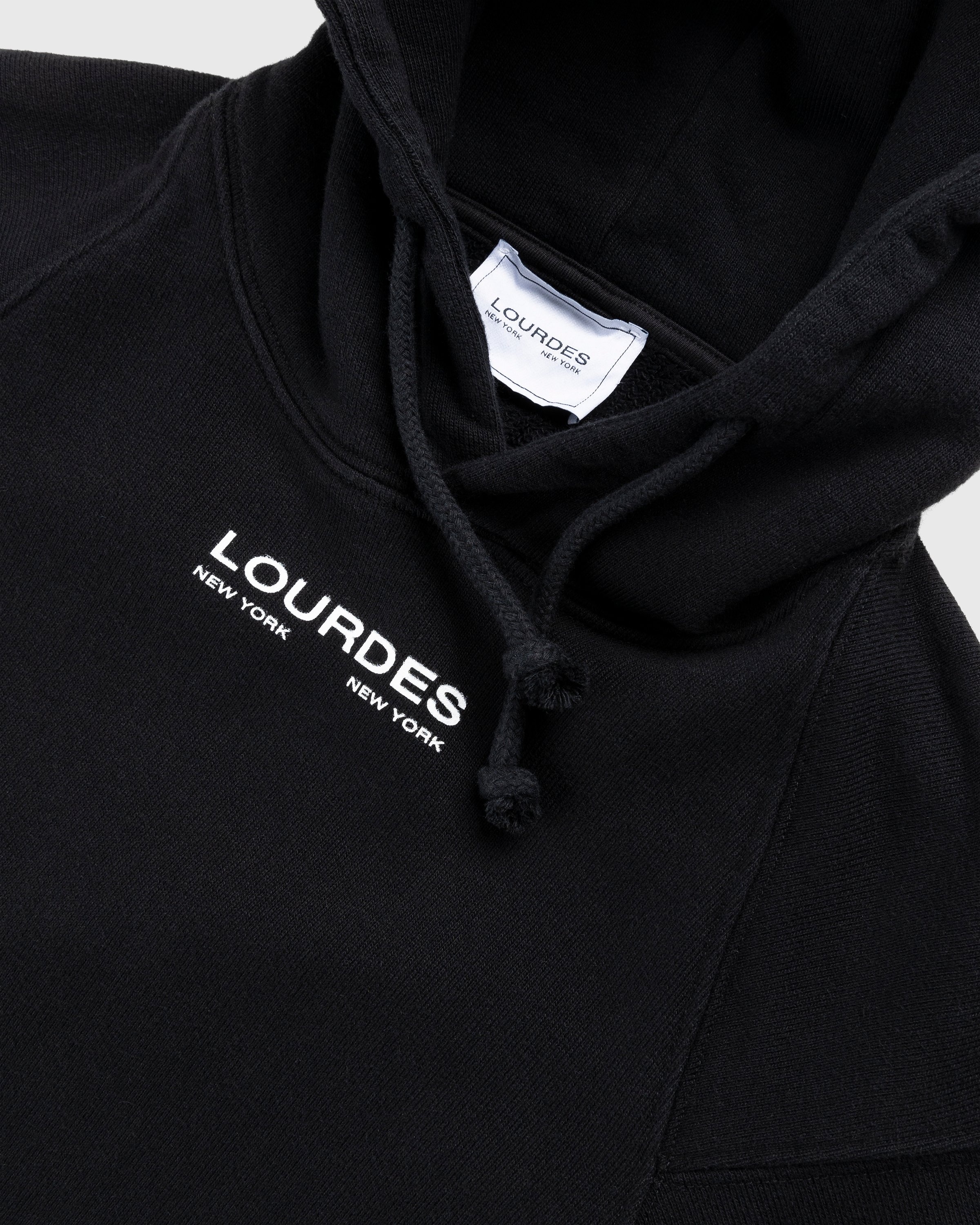 Lourdes New York – Basic Hoodie Black - Sweats - Black - Image 4