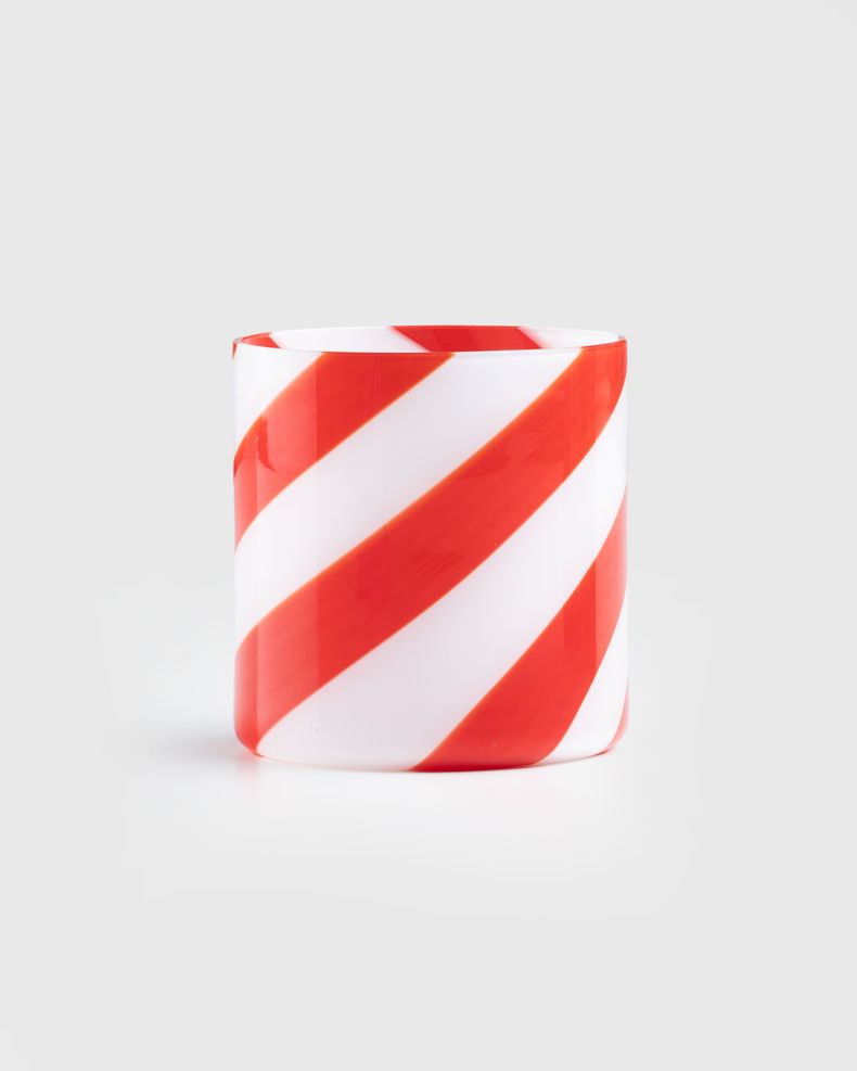 MURANO SWIRLY GLASS Red