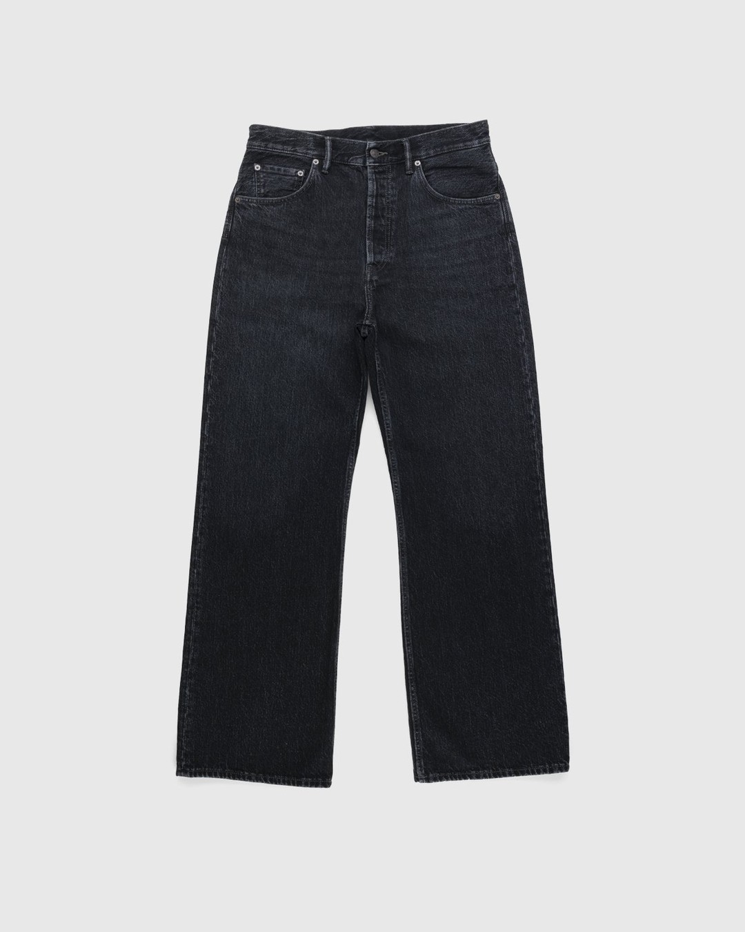 Acne Studios – Brutus 2021M Boot Cut Jeans Black - Pants - Black - Image 1