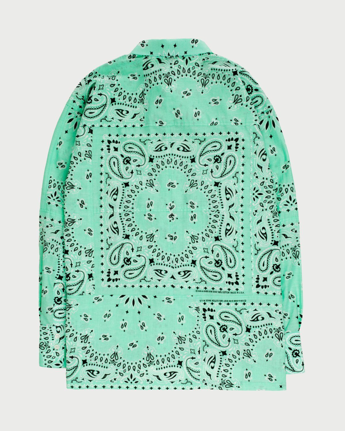 Miyagihidetaka – Bandana Shirt Mint - Shirts - Green - Image 8