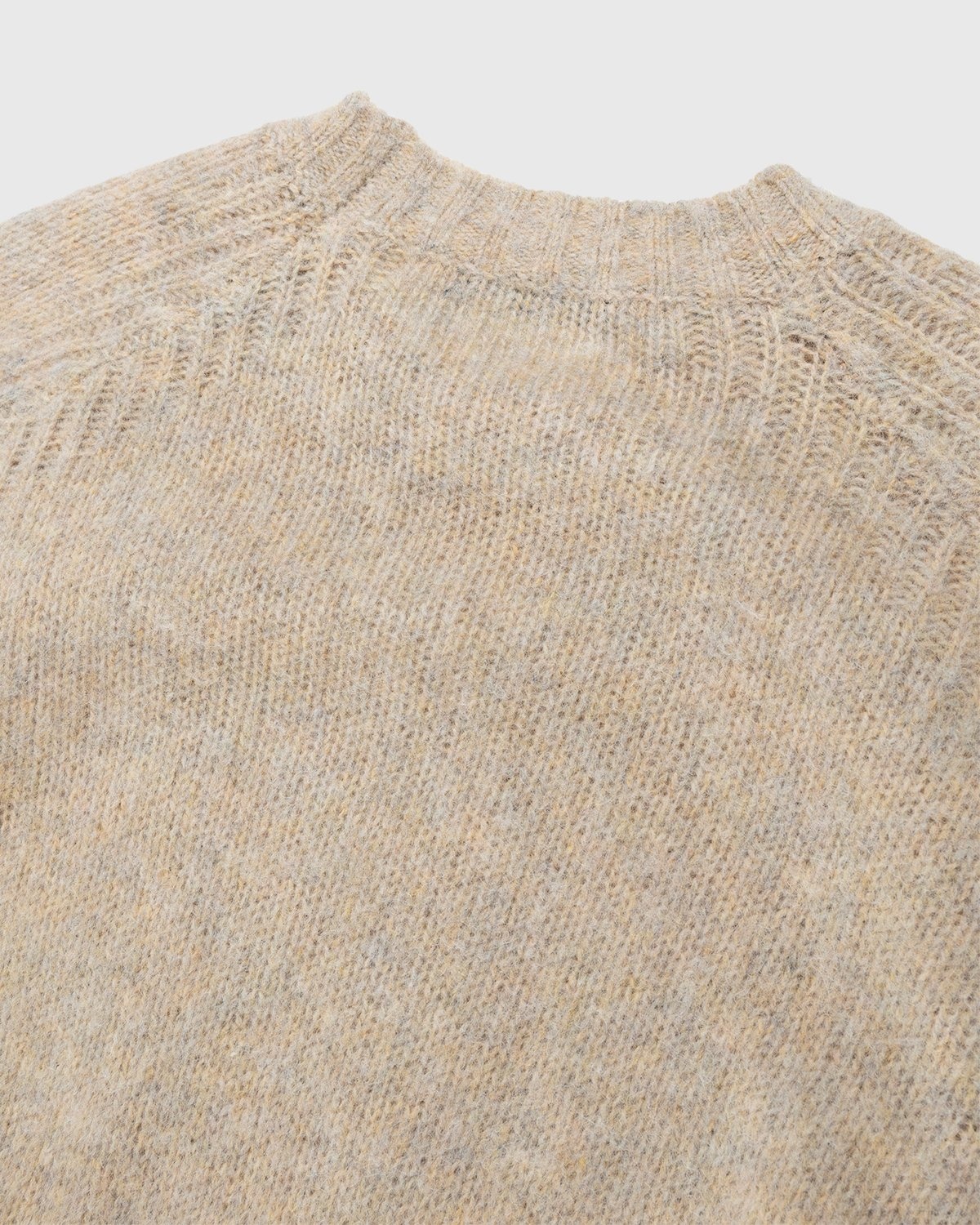 Acne Studios – Brushed Wool Crewneck Sweater Toffee Brown - Crewnecks - Brown - Image 5