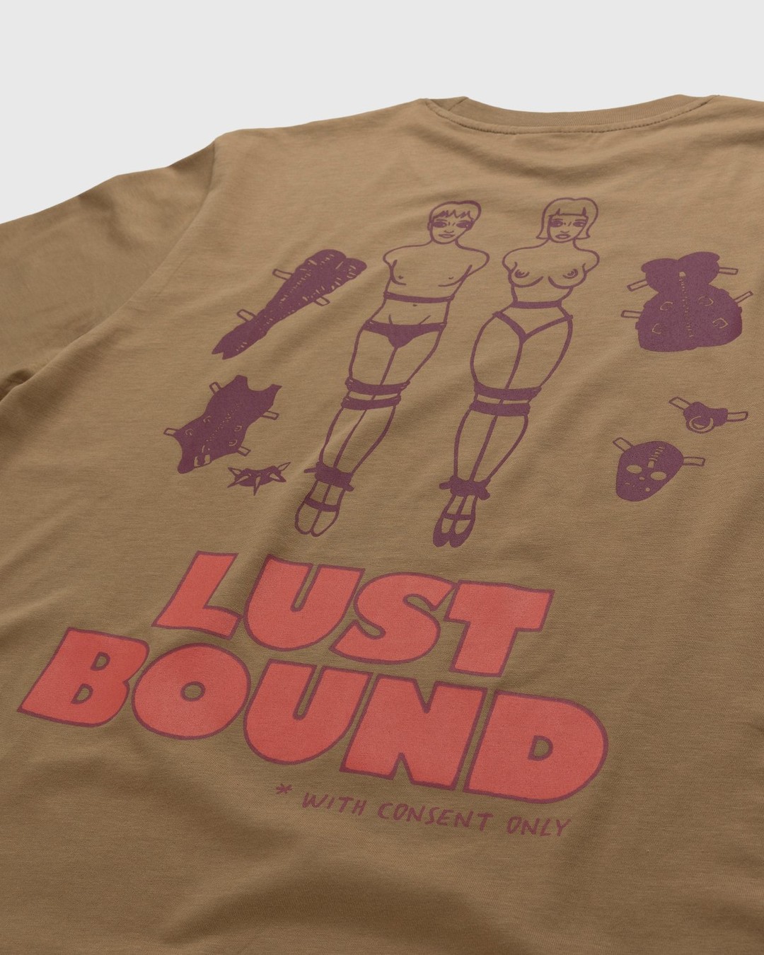 Carne Bollente – Lust Bound T-Shirt Brown - T-Shirts - Brown - Image 4