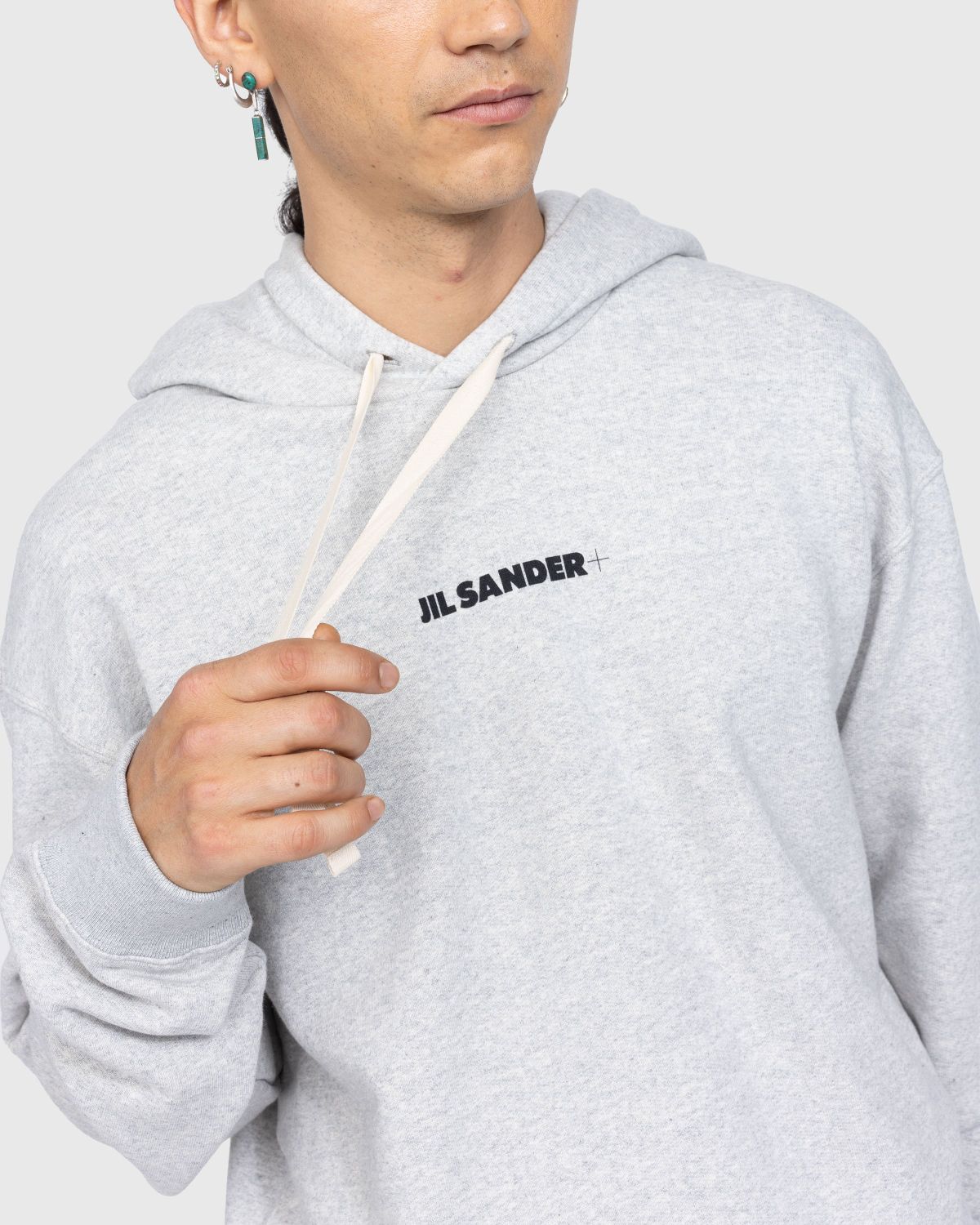 Jil Sander – Logo Hoodie Grey - Sweats - Green - Image 4