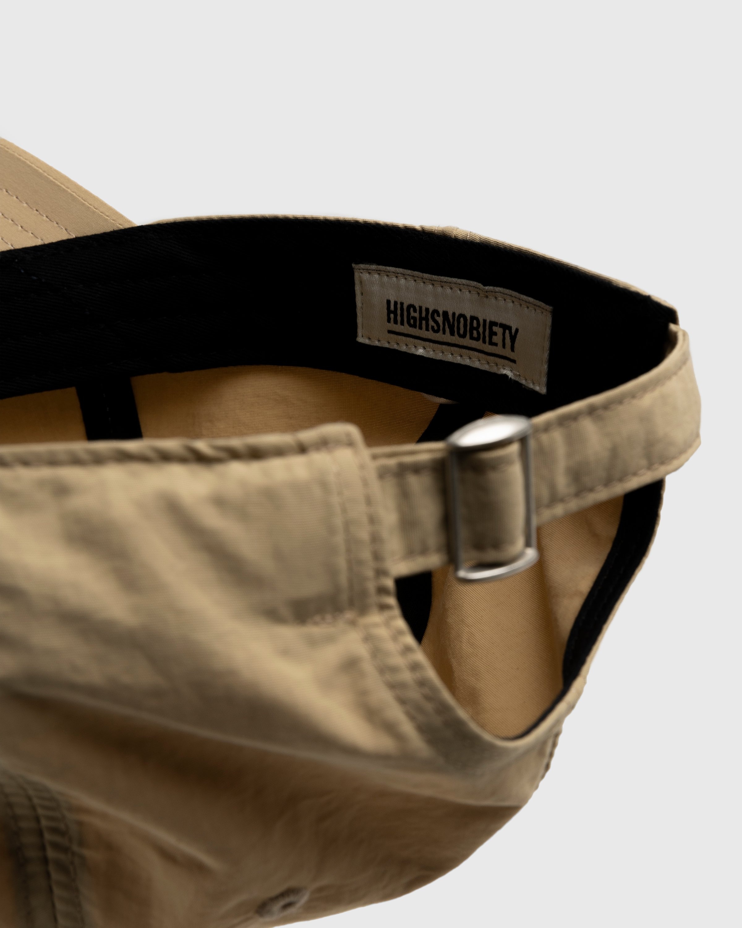 Highsnobiety – Peached Nylon Ball Cap Tan - Hats - Beige - Image 3