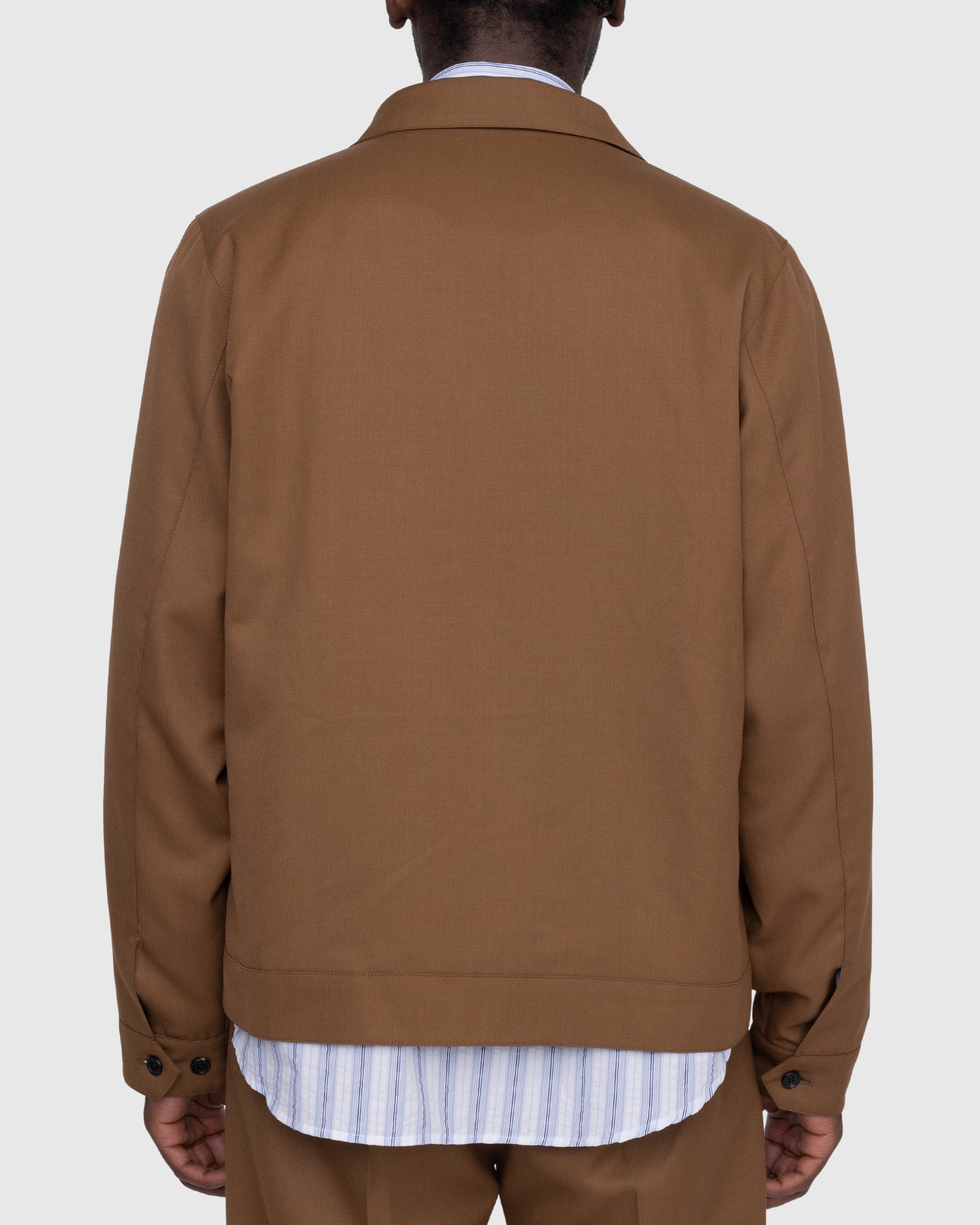 Highsnobiety – Wool Blend Garage Jacket Brown - Outerwear - Brown - Image 3