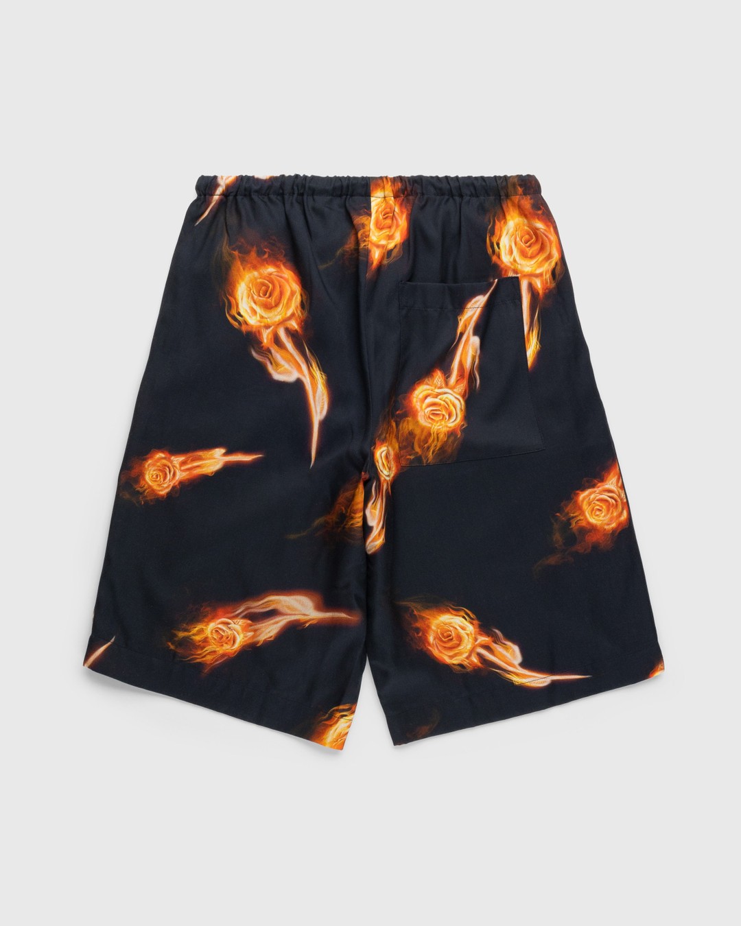 Stüssy x Dries van Noten – Flame Rose Short - Shorts - Black - Image 2