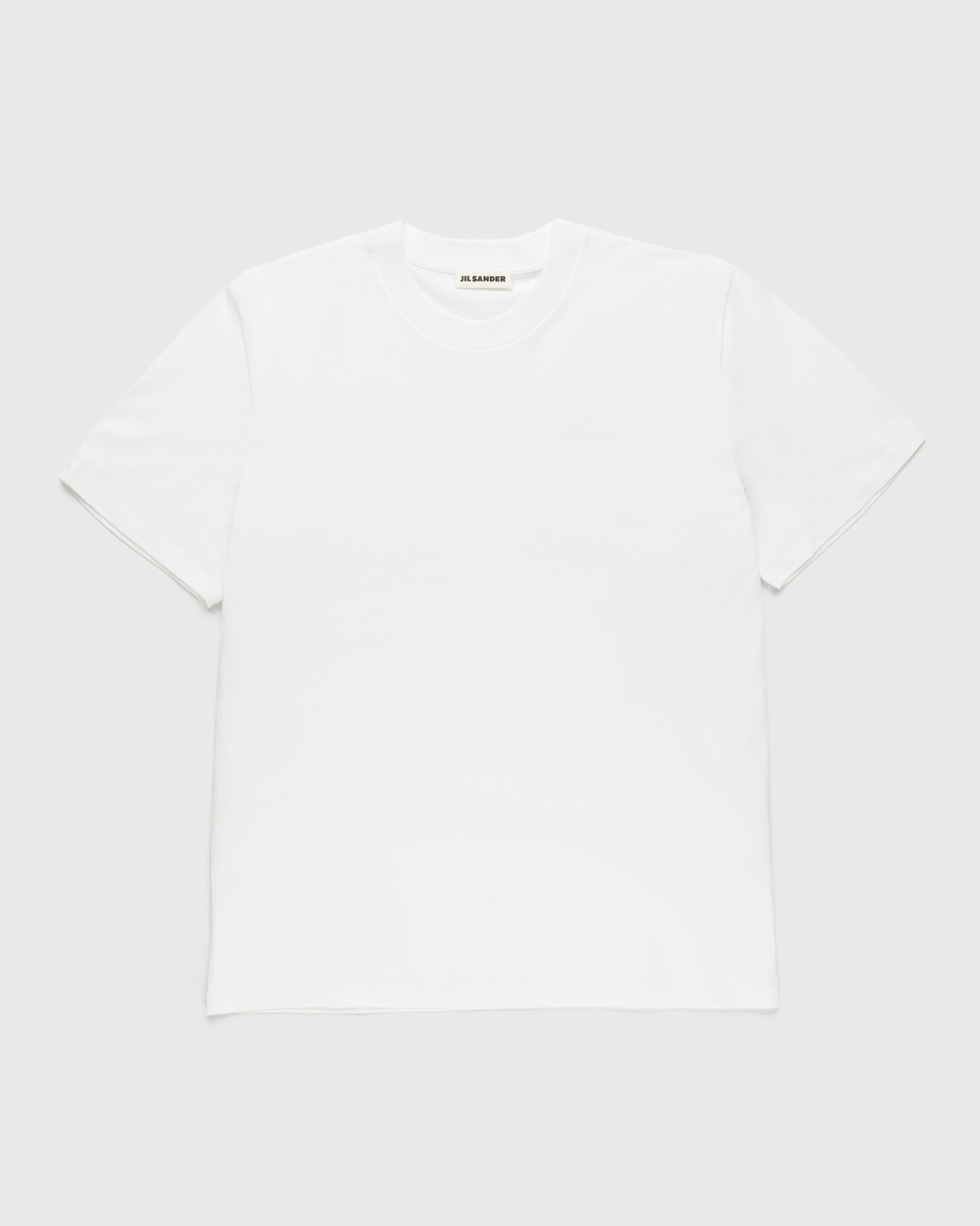 Jil Sander – Solid Cotton T-Shirt White - Tops - White - Image 1