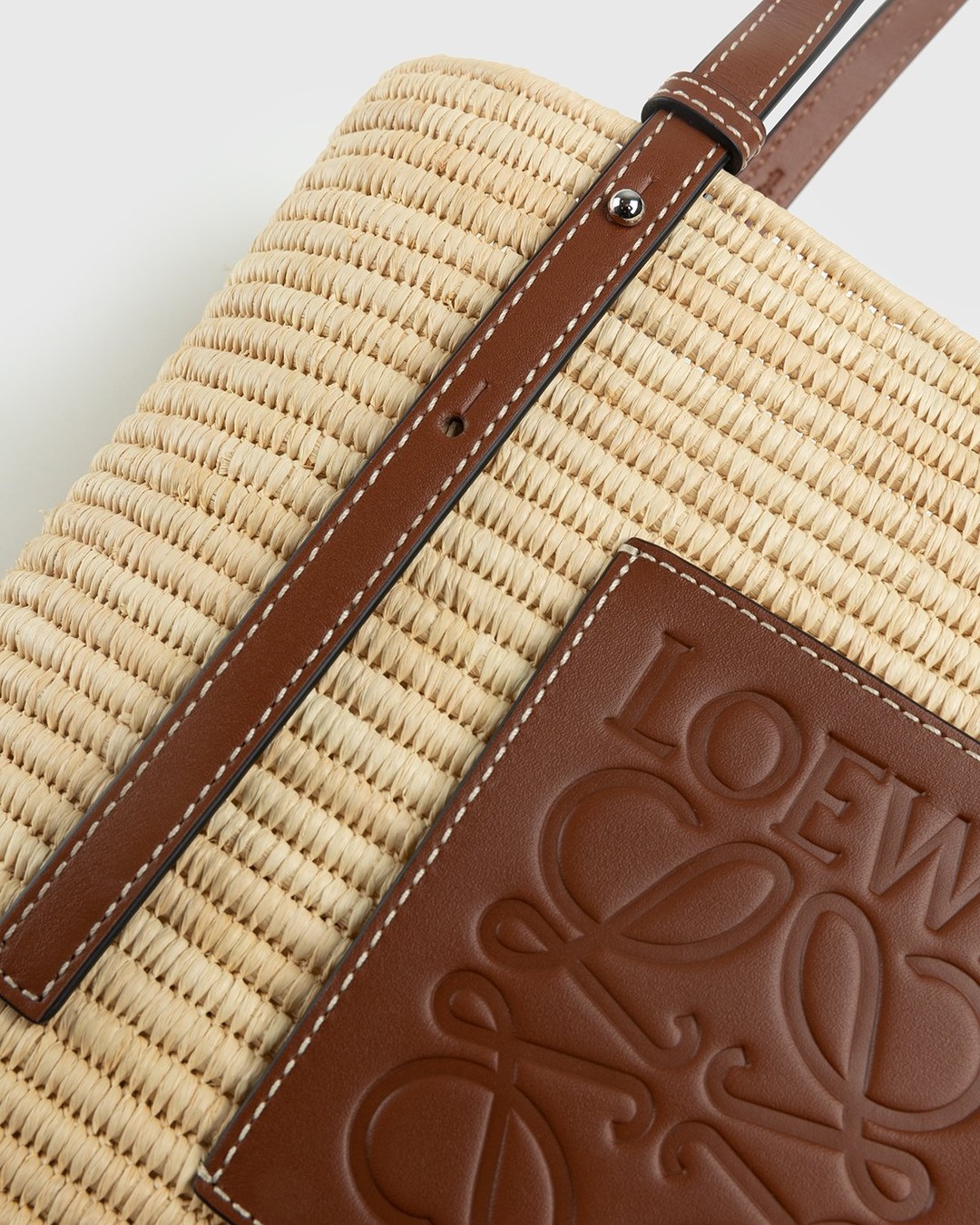Loewe – Paula's Ibiza Small Square Basket Bag Natural/Pecan - Bags - Beige - Image 4