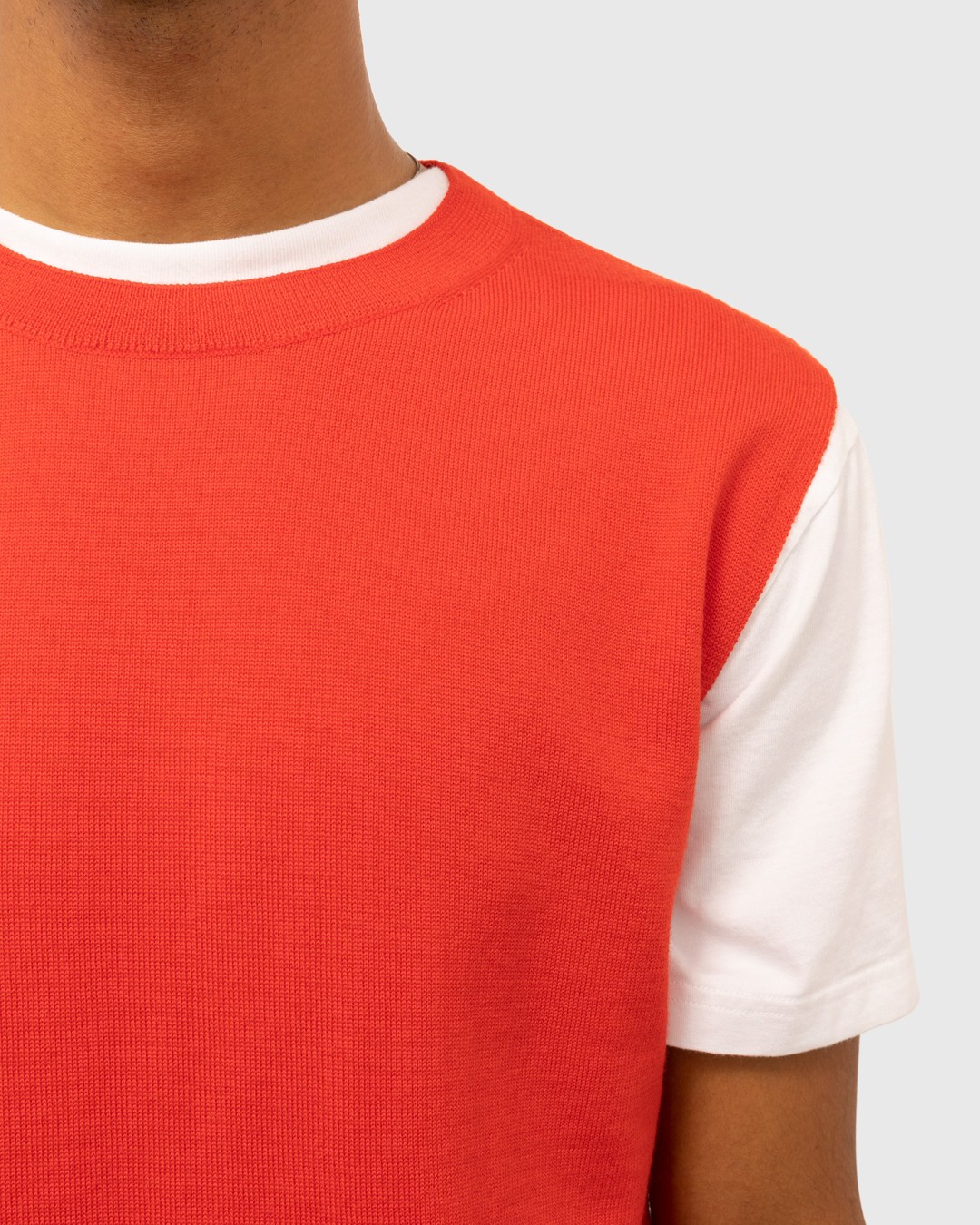 Dries van Noten – Neptune Sweater Vest Red - Knitwear - Red - Image 5