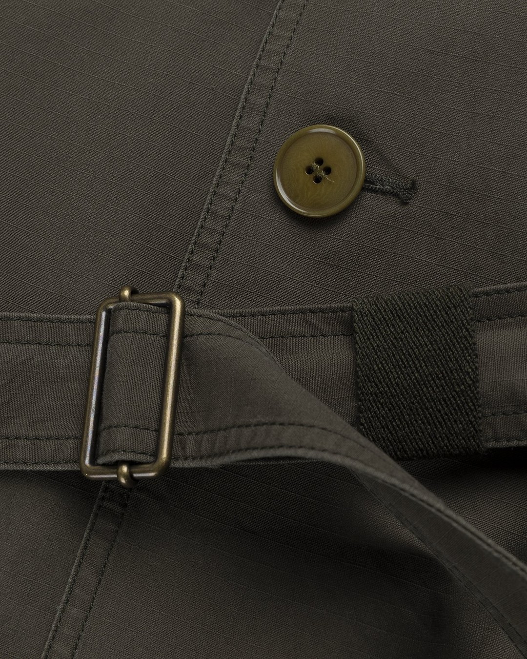Acne Studios – Trench Coat Dark Olive - Outerwear - Green - Image 7
