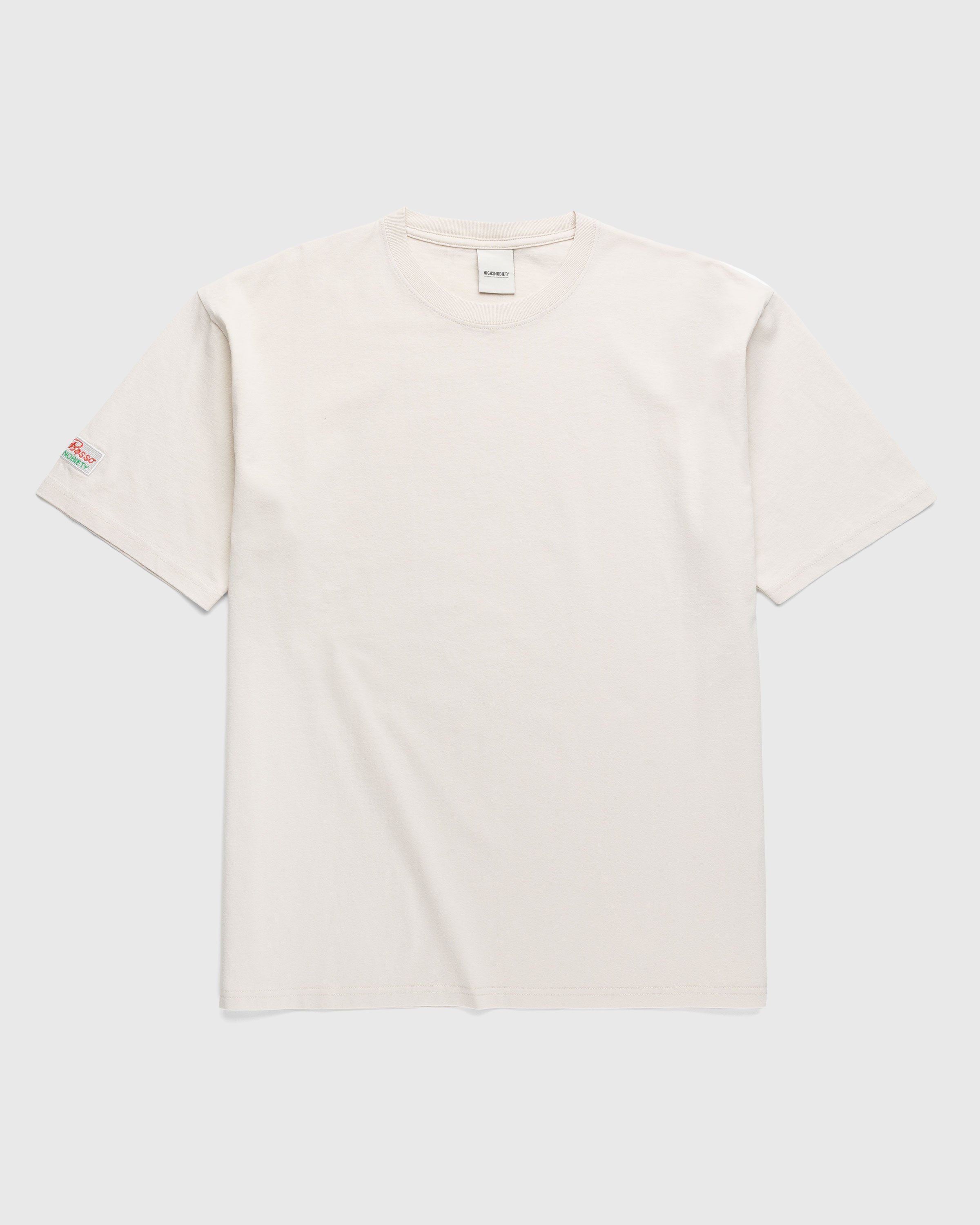 Bar Basso x Highsnobiety – Illustrated Graphic T-Shirt Eggshell - Tops - Beige - Image 3