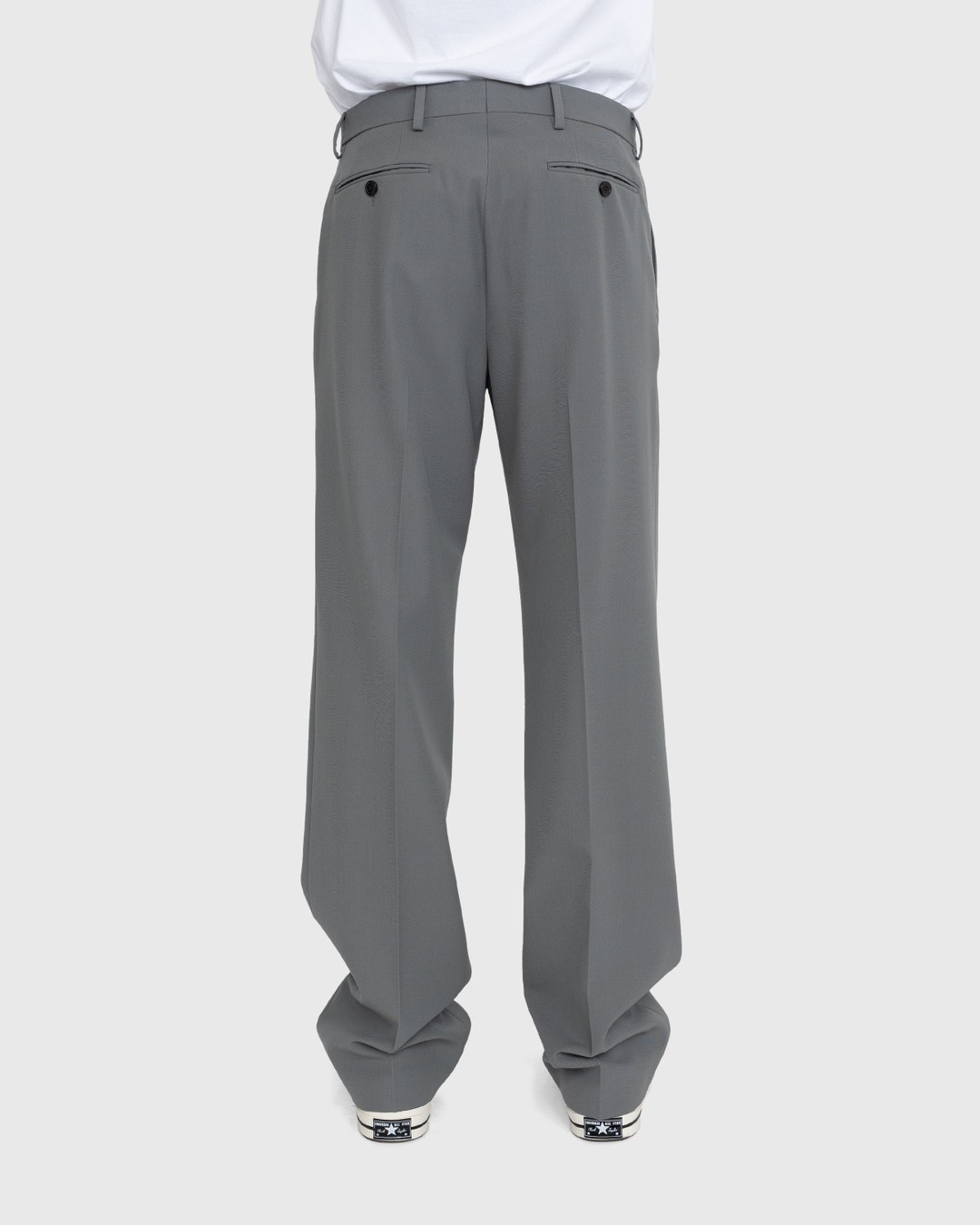 Dries van Noten – Pinnet Long Pants Grey - Trousers - Grey - Image 4