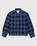 Highsnobiety – Buffalo Check Zip Shirt Navy - Overshirt - Blue - Image 1