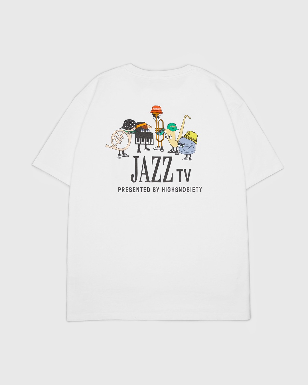 Highsnobiety – Jazz Ensemble T-Shirt White - Tops - White - Image 1