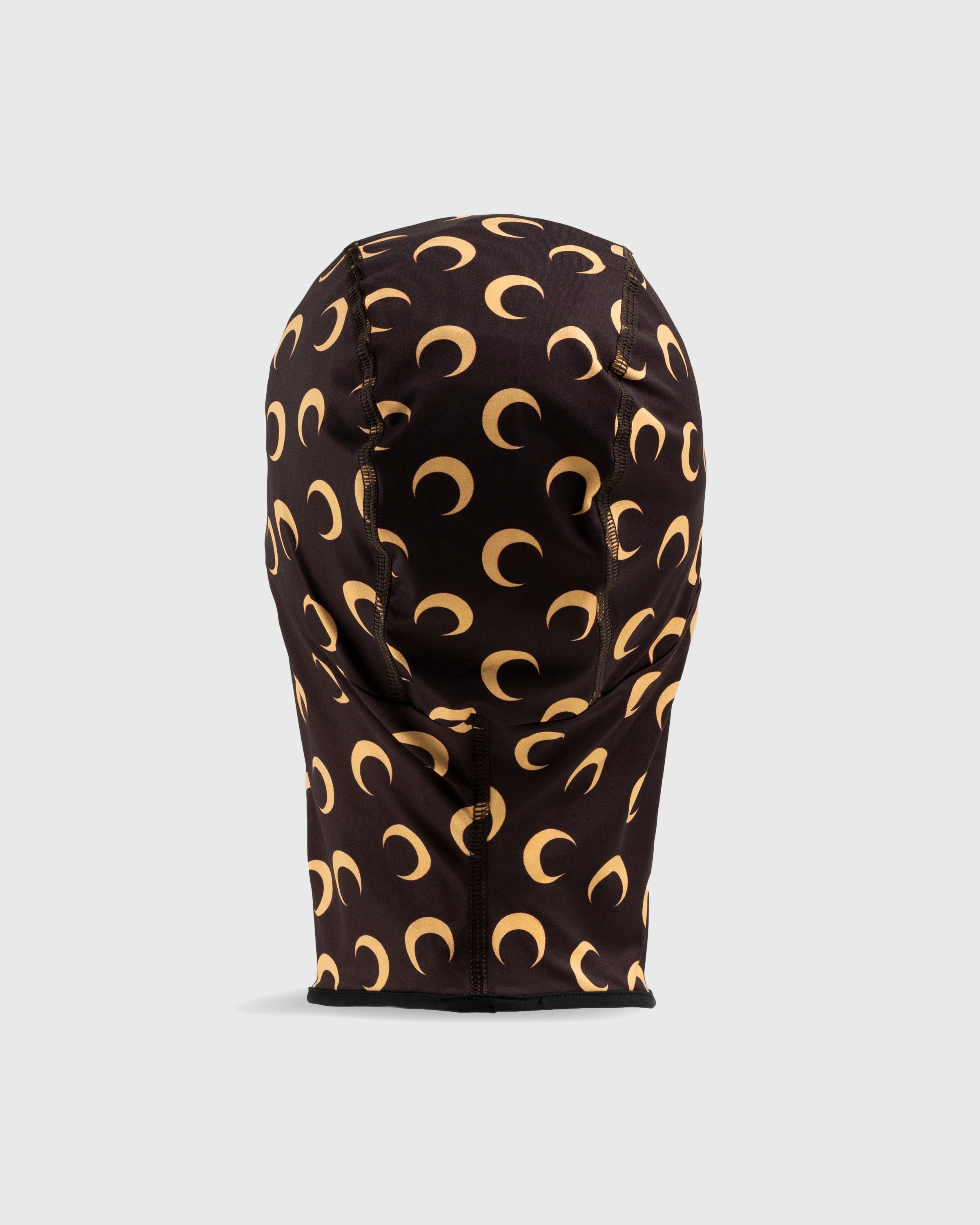 Marine Serre – All-Over Moon Balaclava Brown - Hats - Brown - Image 4