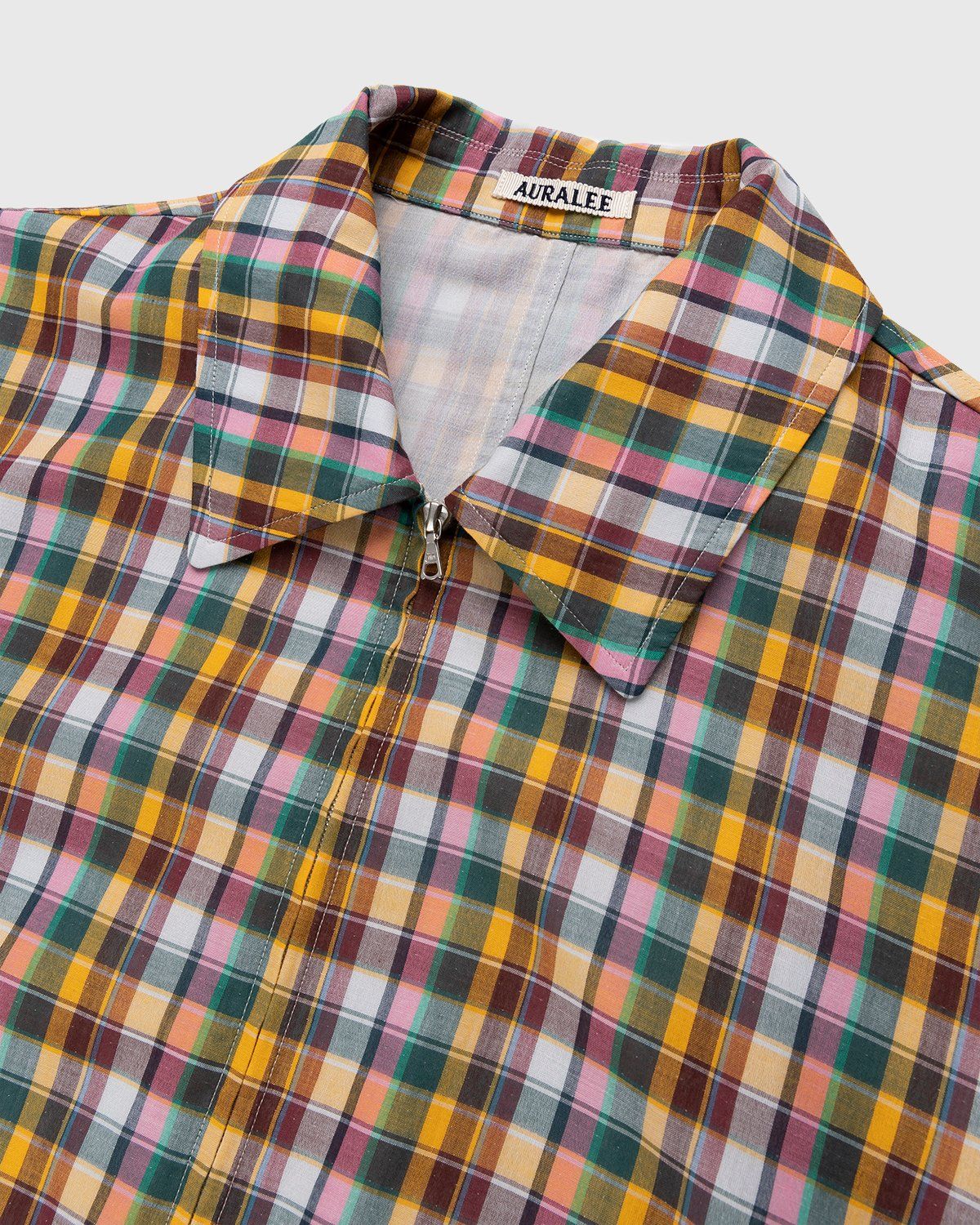 Auralee – Cotton Woven Blouson Mix Madras Check - Outerwear - Multi - Image 4
