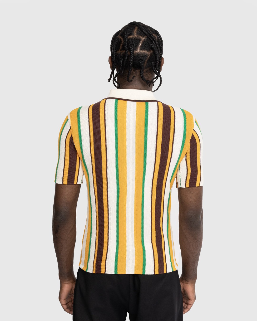 Wales Bonner – Optimist Polo Shirt Orange - Shirts - Orange - Image 3