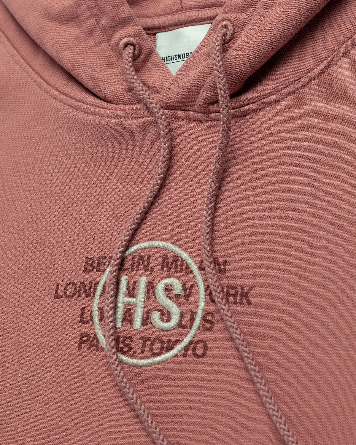 Highsnobiety – Logo Hoodie Mauve - Hoodies - Pink - Image 3