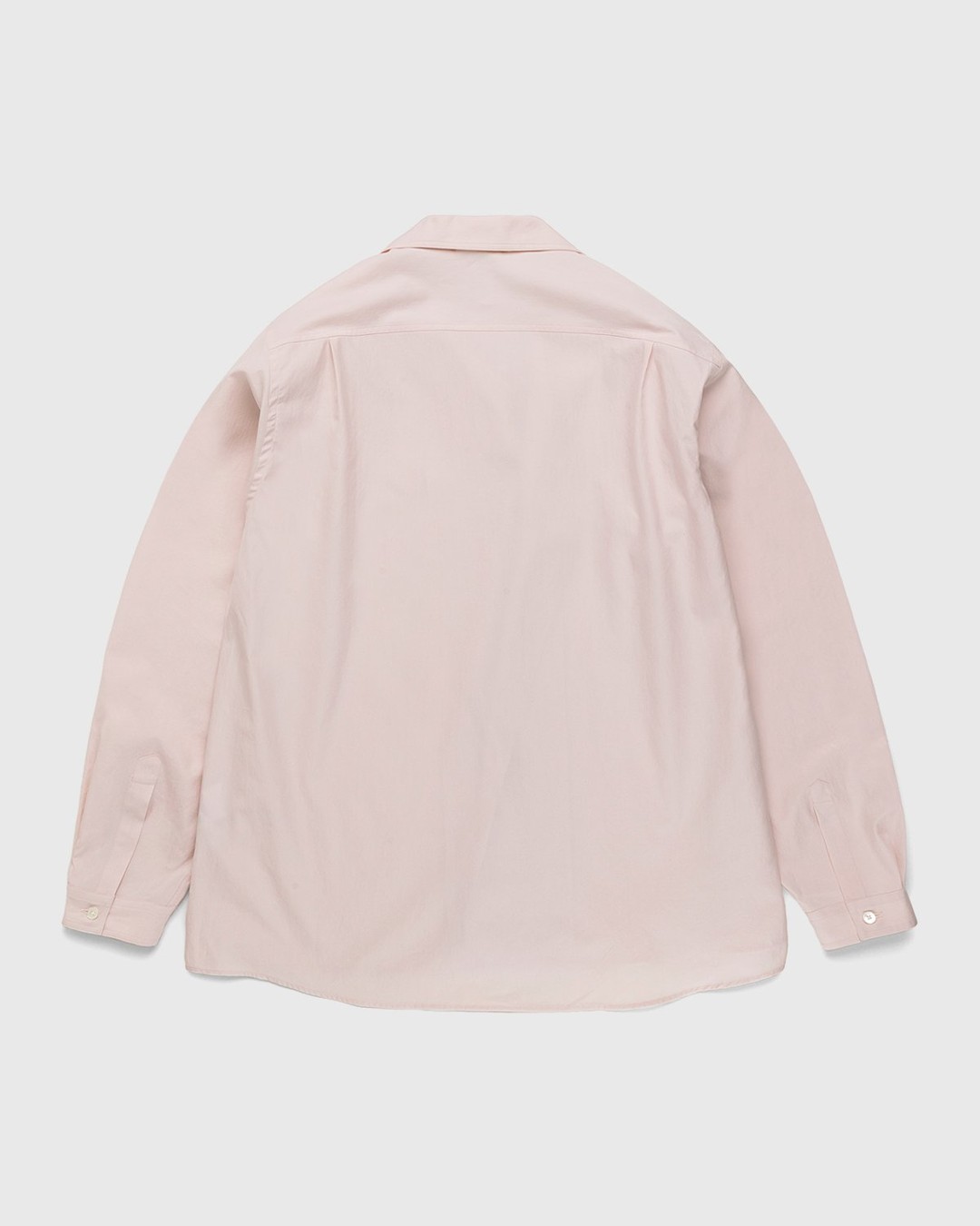 Auralee – Washed Finx Twill Pullover Shirt Light Pink - Longsleeve Shirts - Pink - Image 2