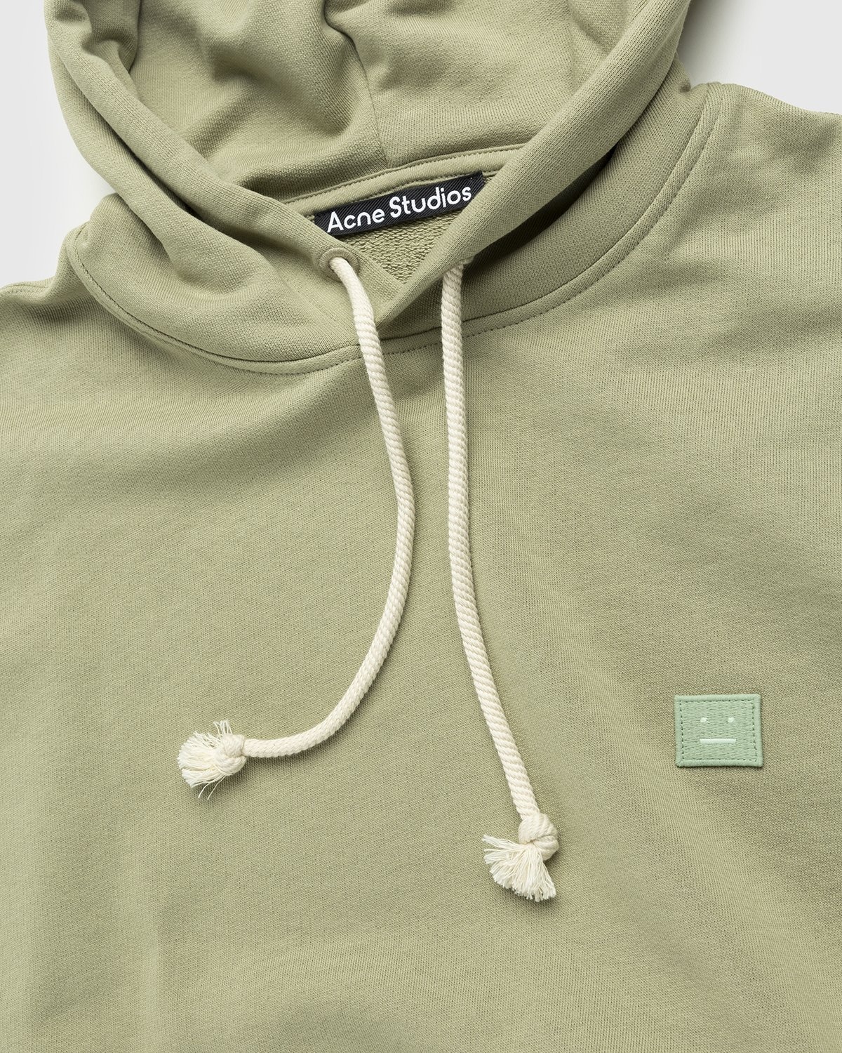 Acne Studios Organic Cotton Hooded Sweatshirt Eucalyptus Green