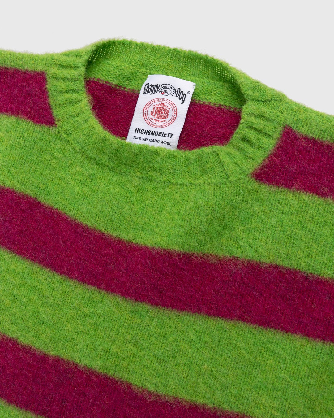 J. Press x Highsnobiety – Shaggy Dog Stripe Sweater Multi - Knitwear - Multi - Image 3