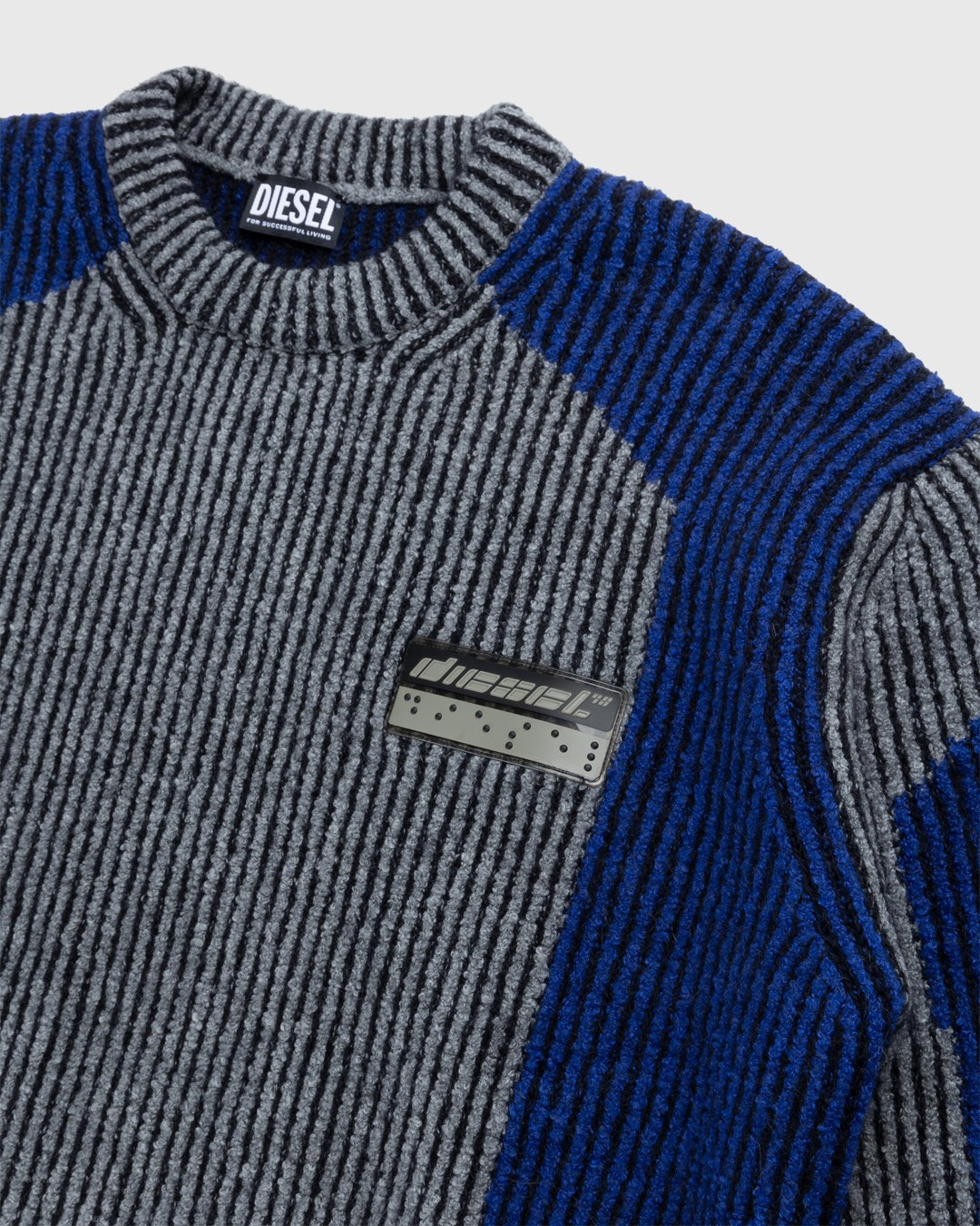 Diesel – Raig Sweater Blue - Knitwear - Blue - Image 3