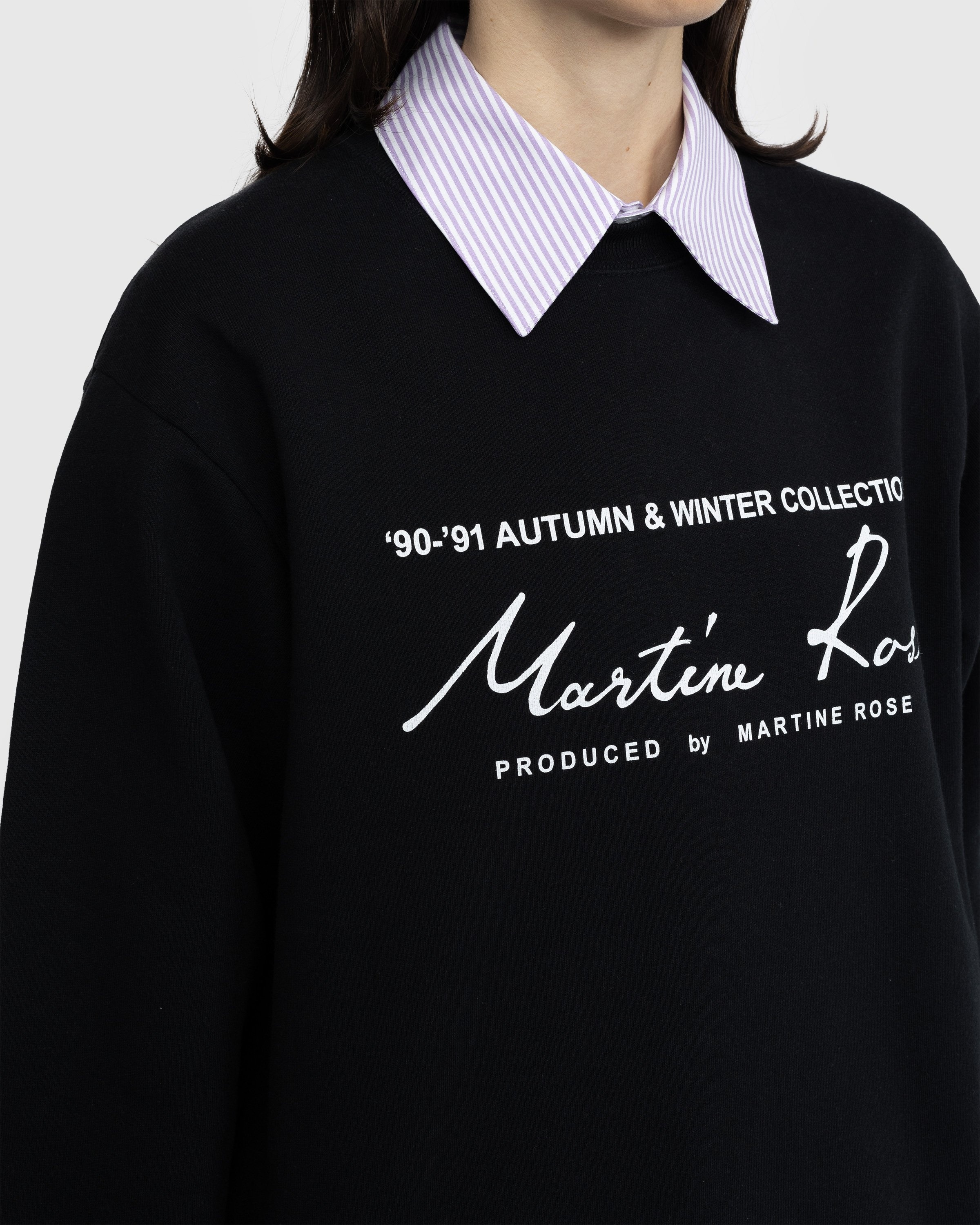 Martine Rose – Classic Crew Black - Sweats - Black - Image 5