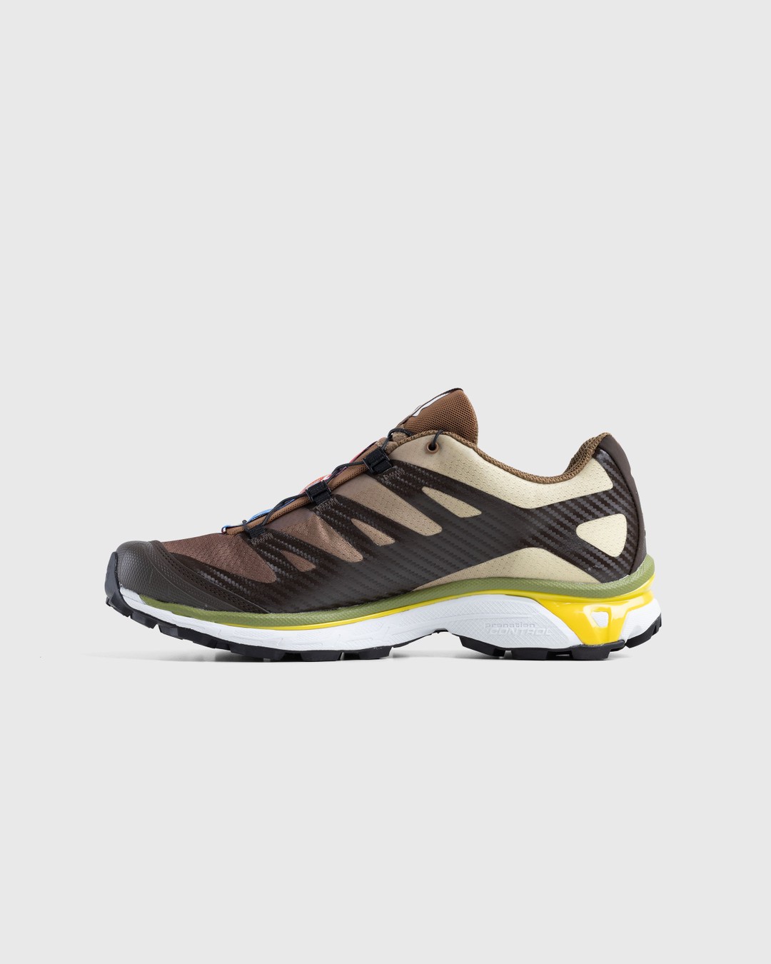 Salomon – XT-4 Delicioso/Toffee/Empire Yellow - Low Top Sneakers - Brown - Image 2