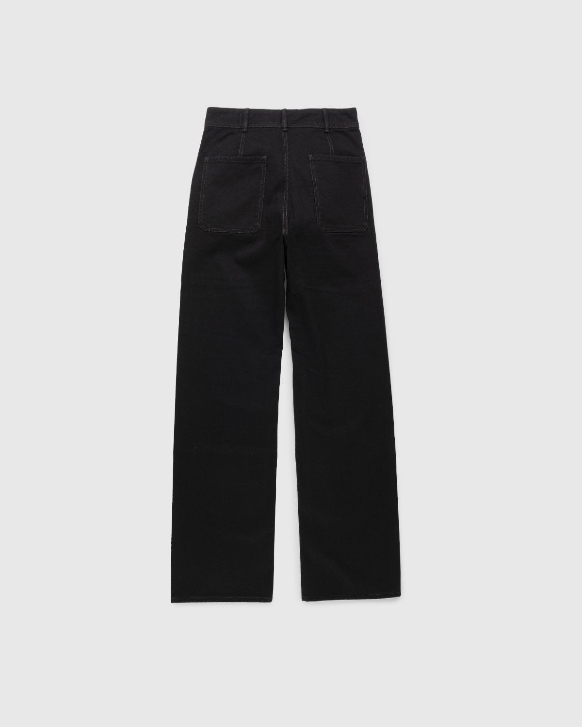 Lemaire – Rinsed Denim Sailor Pants Black - Pants - Black - Image 2