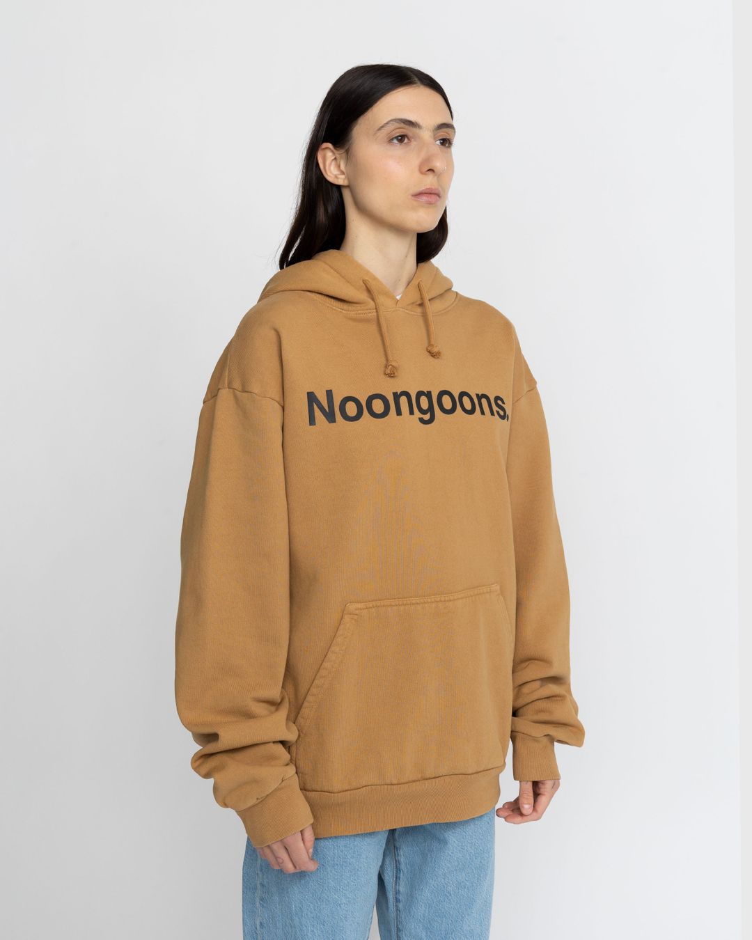 Noon Goons – Here To Stay Hoodie Brown | Highsnobiety Shop