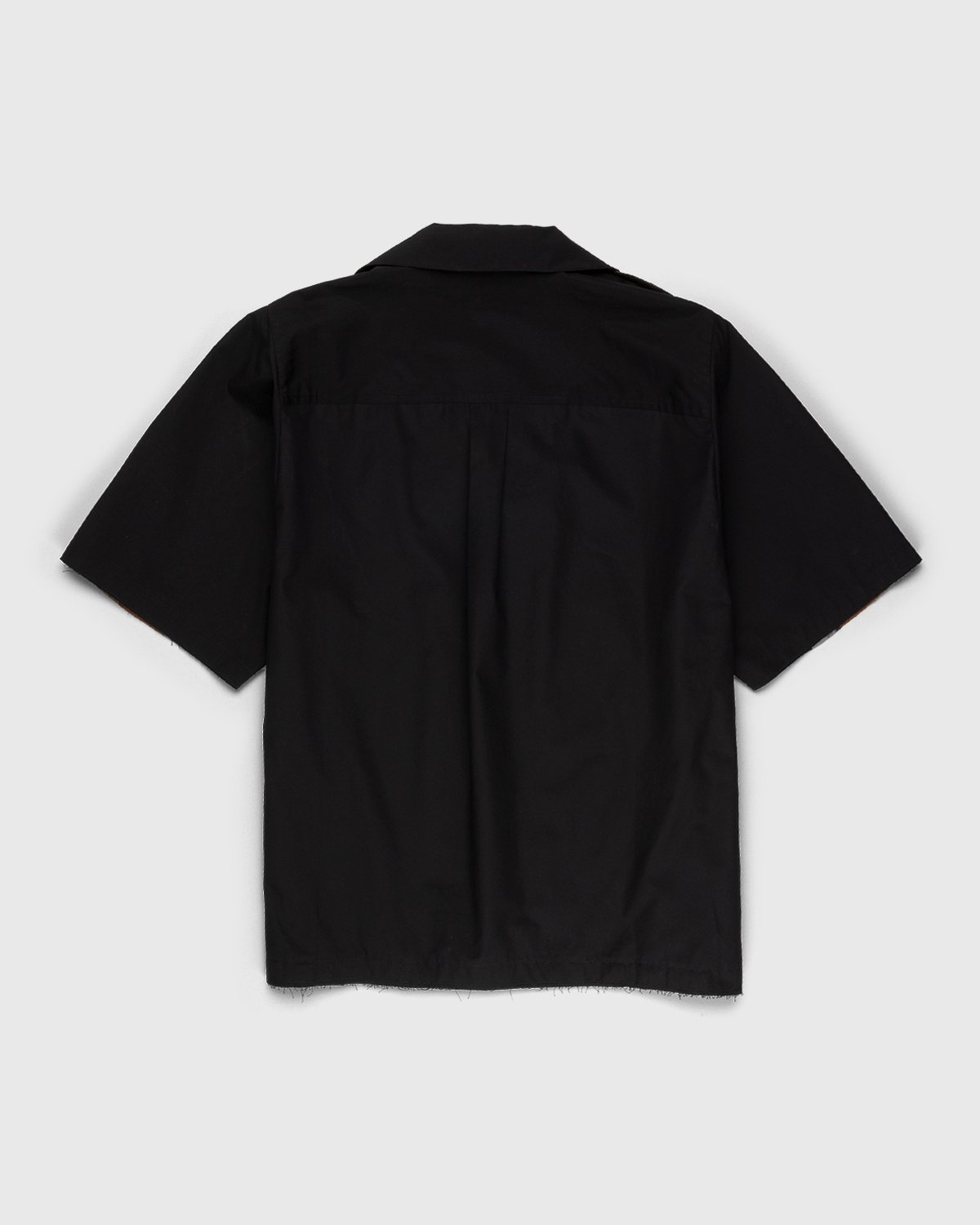 Marni – 50s Camo Mixed Material Bowling Shirt Soft Beige - Shirts - Beige - Image 2
