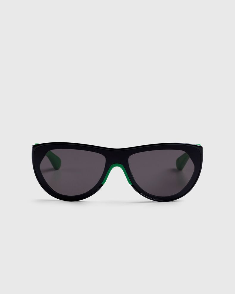 Mitre Square Rounded Injected Acetate Sunglasses Black/Green