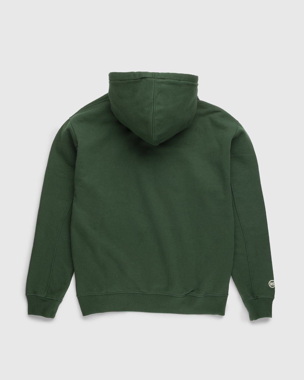Highsnobiety – Logo Fleece Staples Hoodie Campus Green - Sweats - Green - Image 2