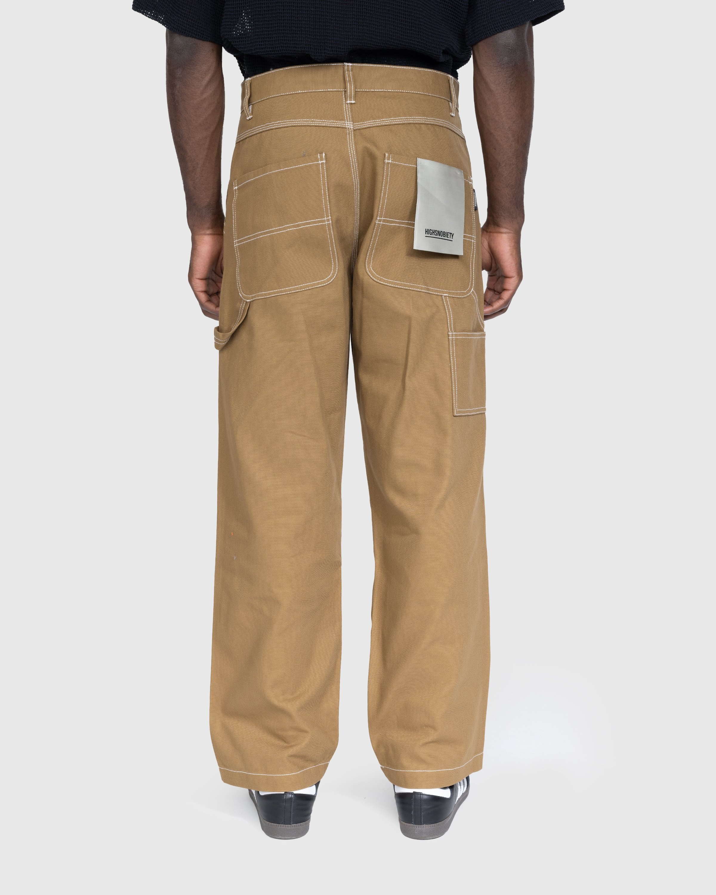 Highsnobiety – Carpenter Trouser Dark Beige - Pants - Brown - Image 4