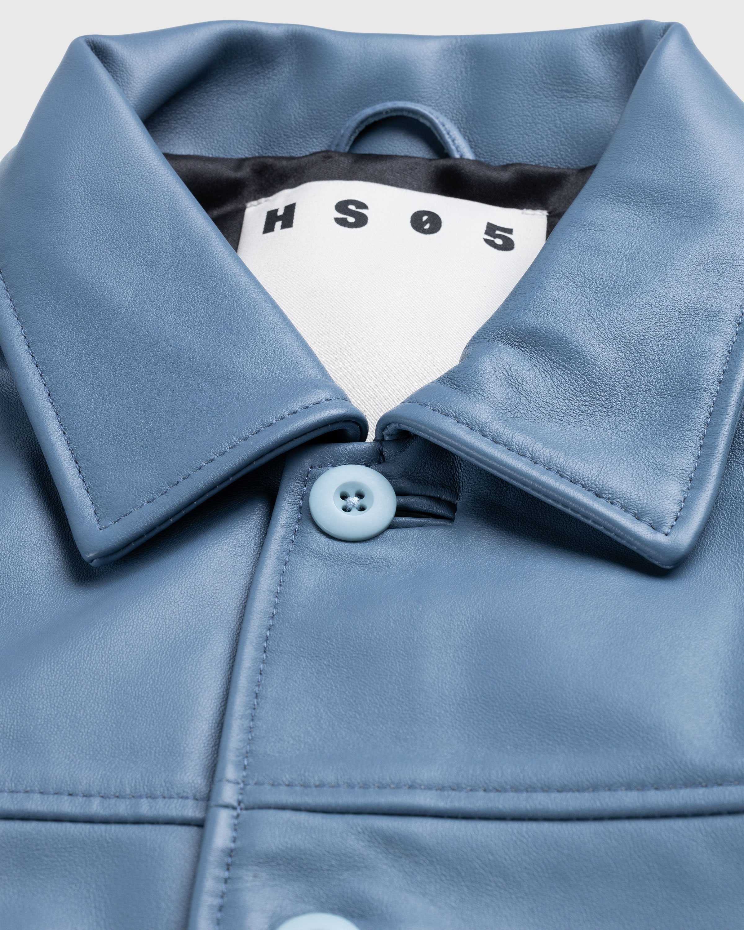 Highsnobiety HS05 – Leather Jacket Blue - Outerwear - Blue - Image 6