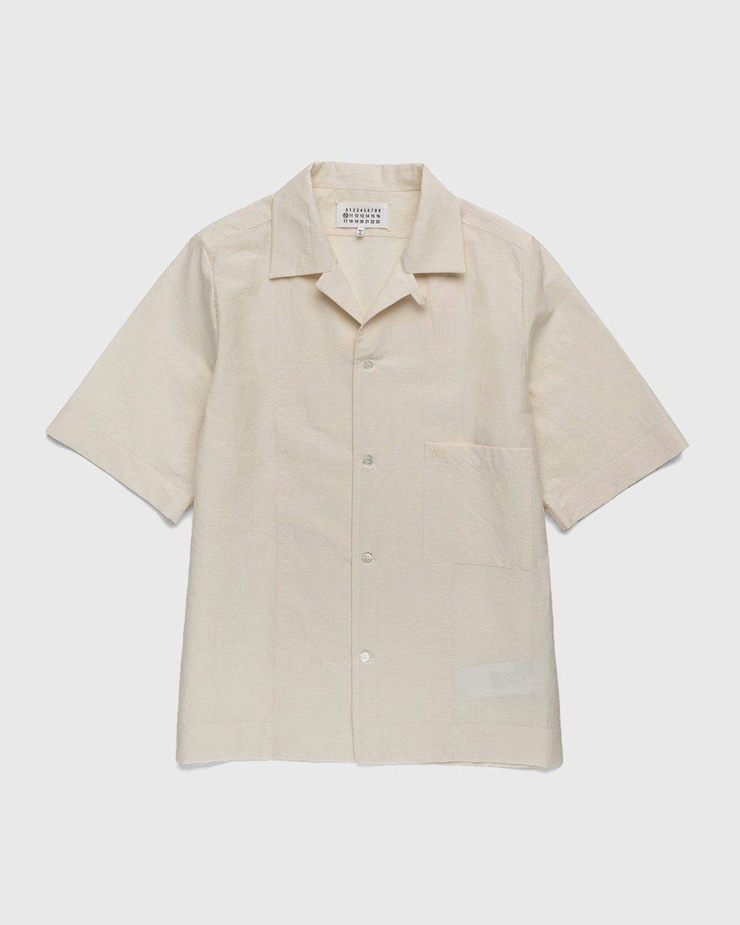 Maison Margiela – Ivory Button-Up Shirt Beige - Shortsleeve Shirts - White - Image 1