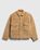 Wool Blended Boa Fleece Work Jacket Beige
