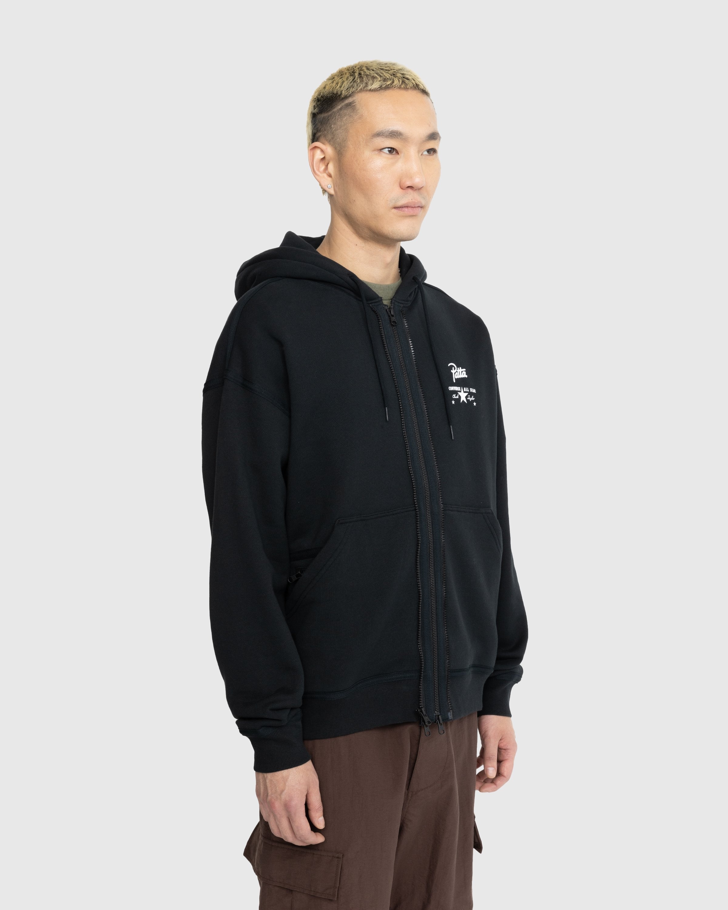 Patta x Converse Utility Fleece Hoodie Black Highsnobiety Shop