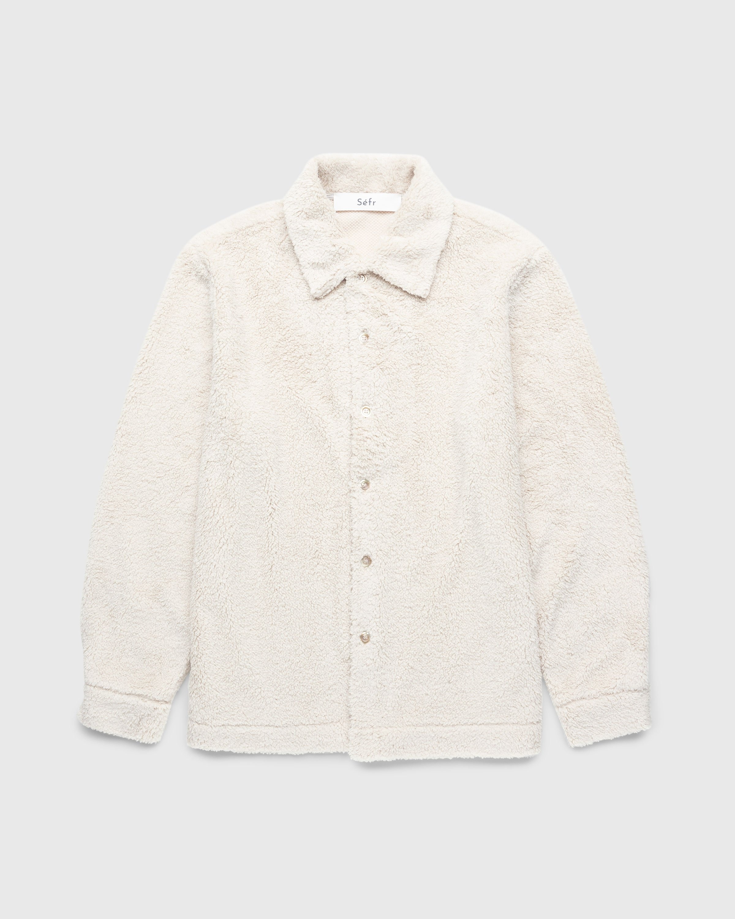 Séfr – Sense Overshirt Polar White Fleece - Outerwear - White - Image 1